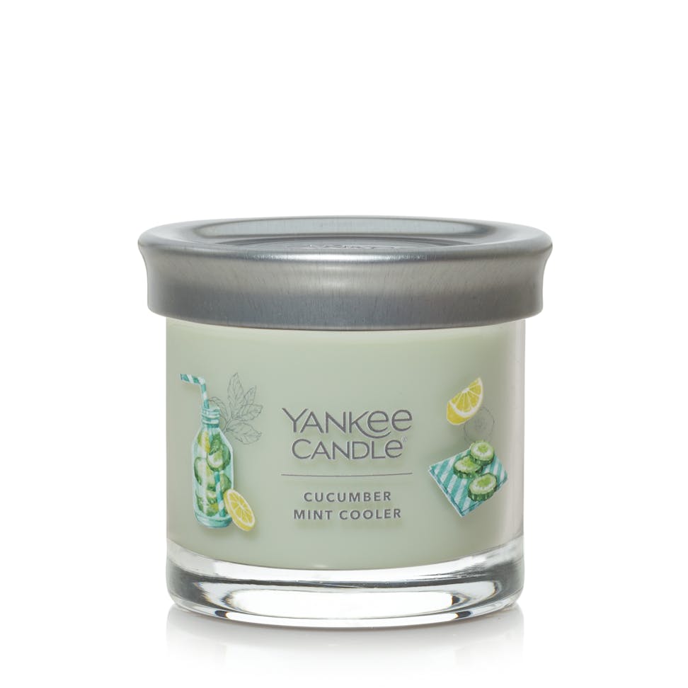 mint cucumber cooler signature small tumbler candle