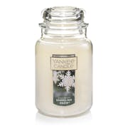 sparkling snow white candles