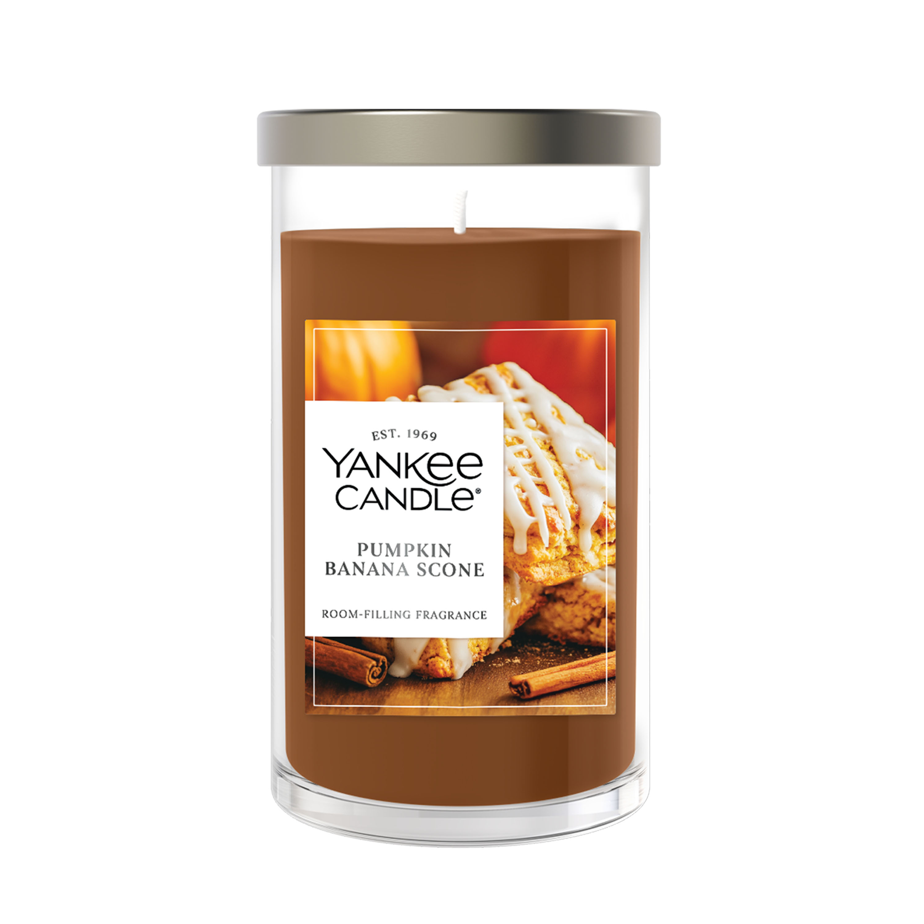 Pumpkin Banana Scone Signature Medium Pillar Candle - Thumbnail 2