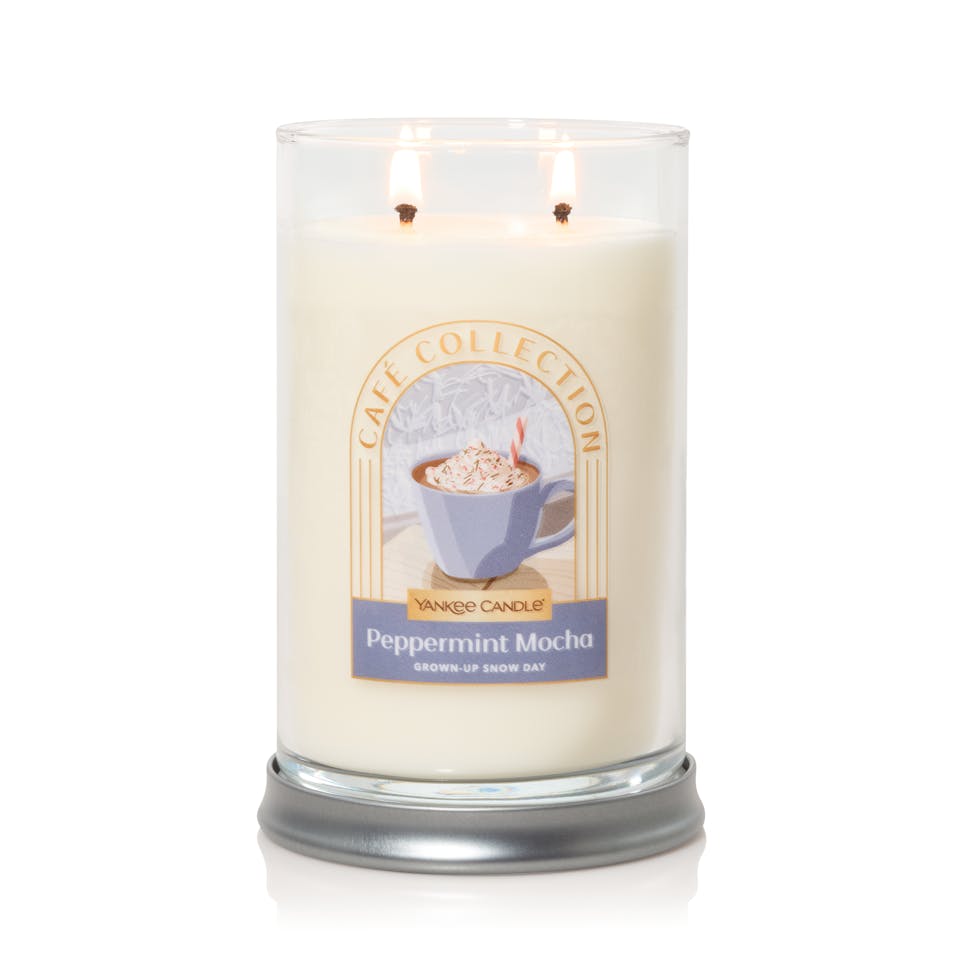 Cafe Collection Peppermint Mocha Grown-Up Snow Day Signature Large Tumbler Candle