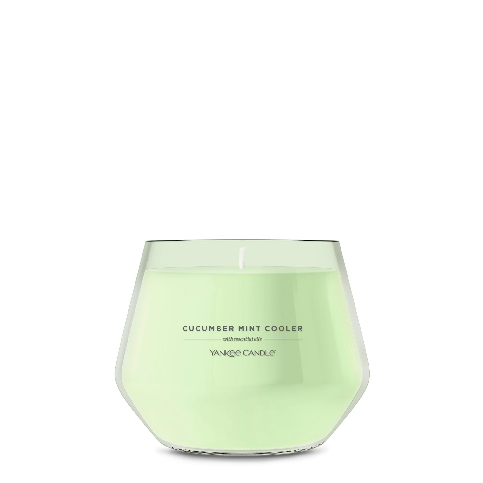 Yankee Candle Cucumber Mint Cooler Studio Collection Candles, 10 Oz, Medium In Green