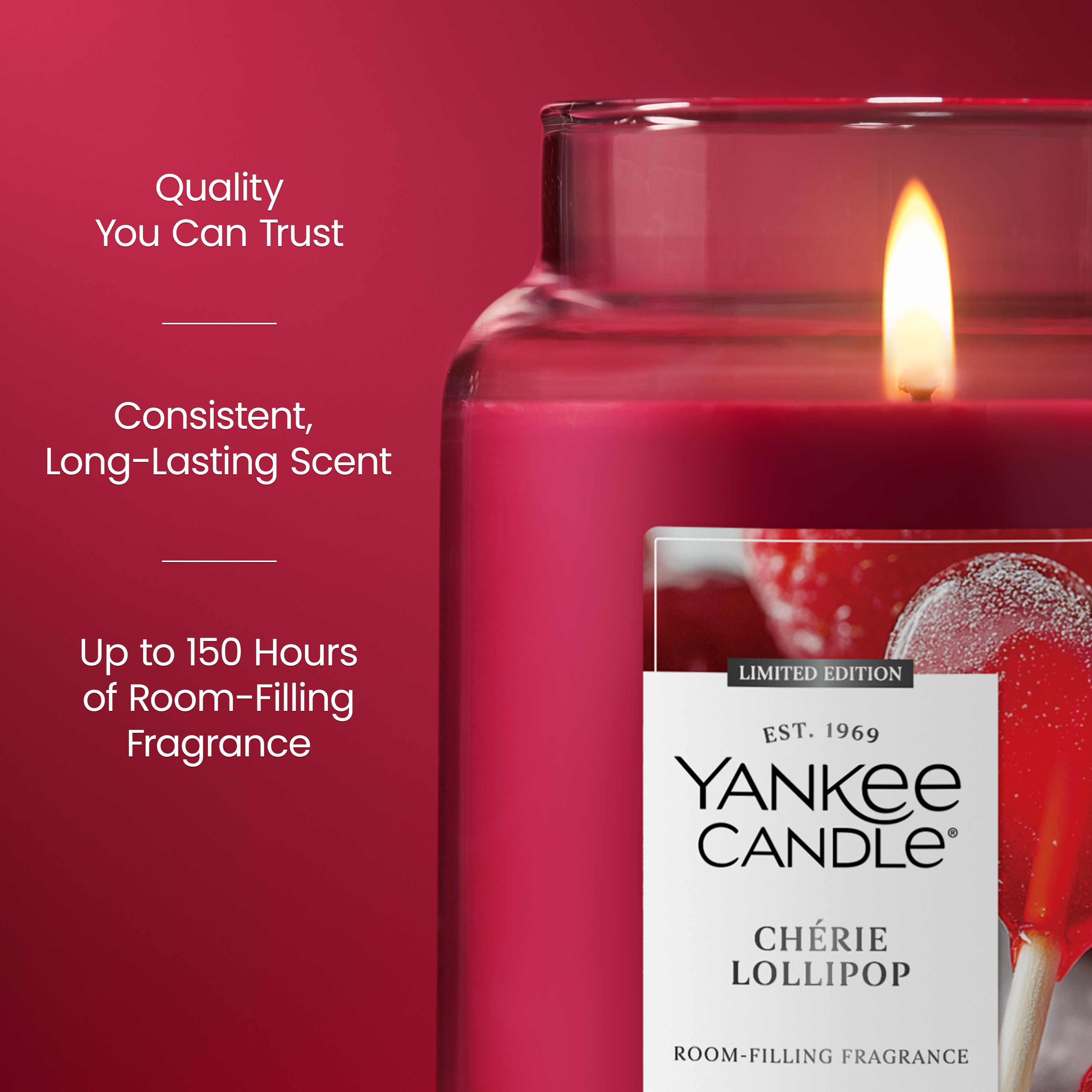 Yankee Candle Chérie Lollipop Large Tumbler Candle - Thumbnail 4