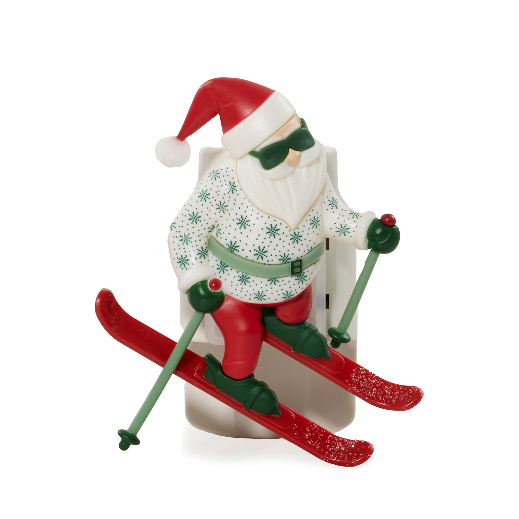 Yankee Candle Santa On Skis Scentplug Diffuser W/ Light Sensor Scentplug Diffuser With Light