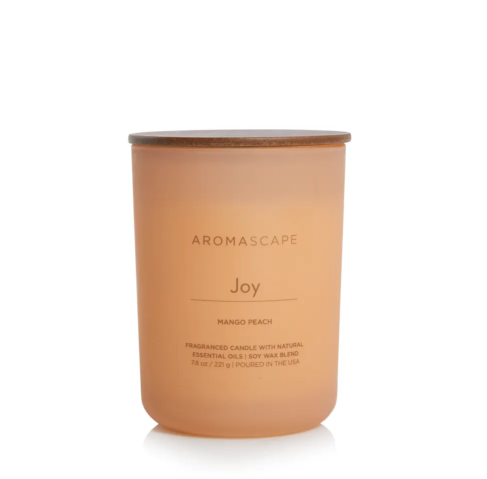 joy mango peach small jar candle