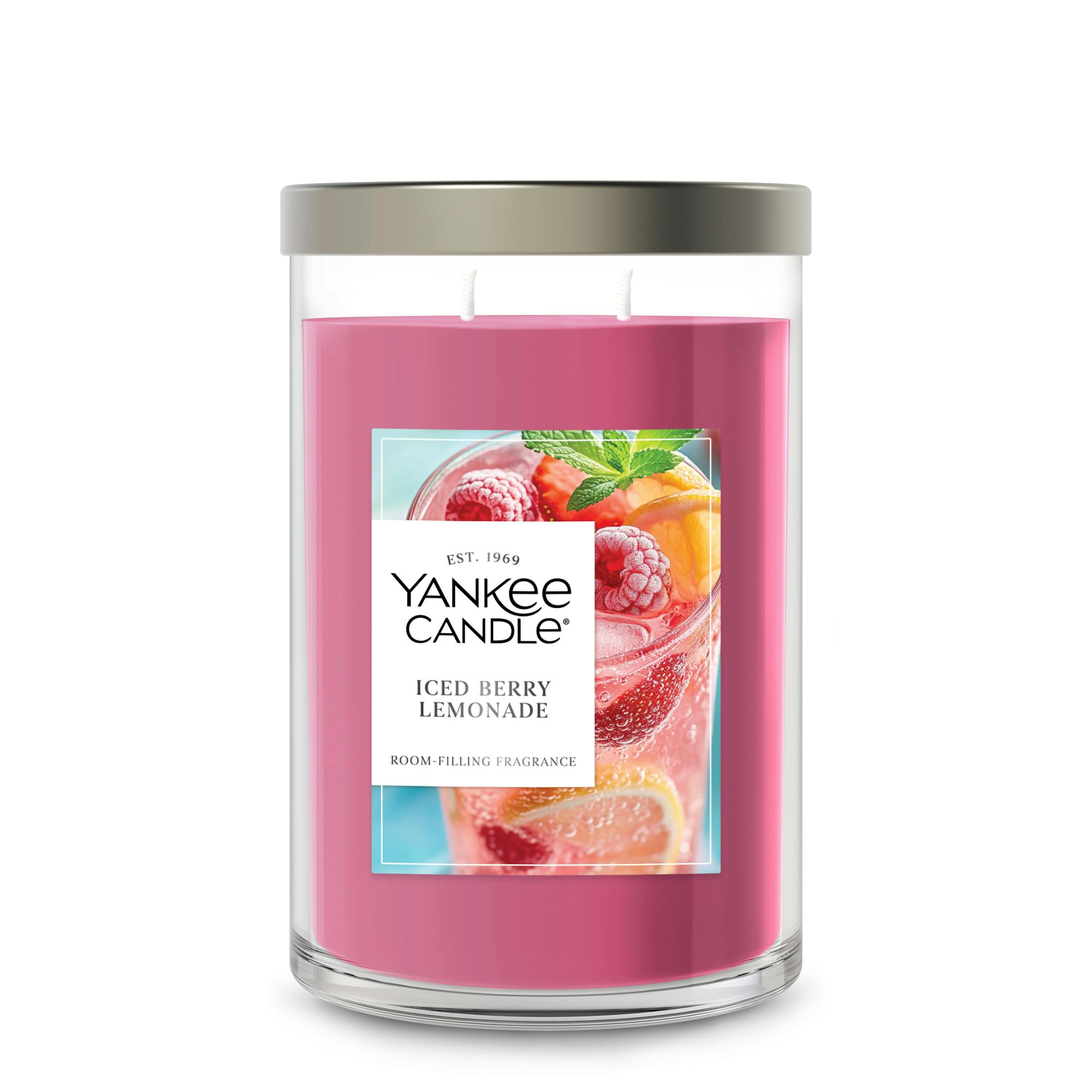 Yankee Candle Iced Berry Lemonade Large Tumbler Candles, 20 oz In Pink