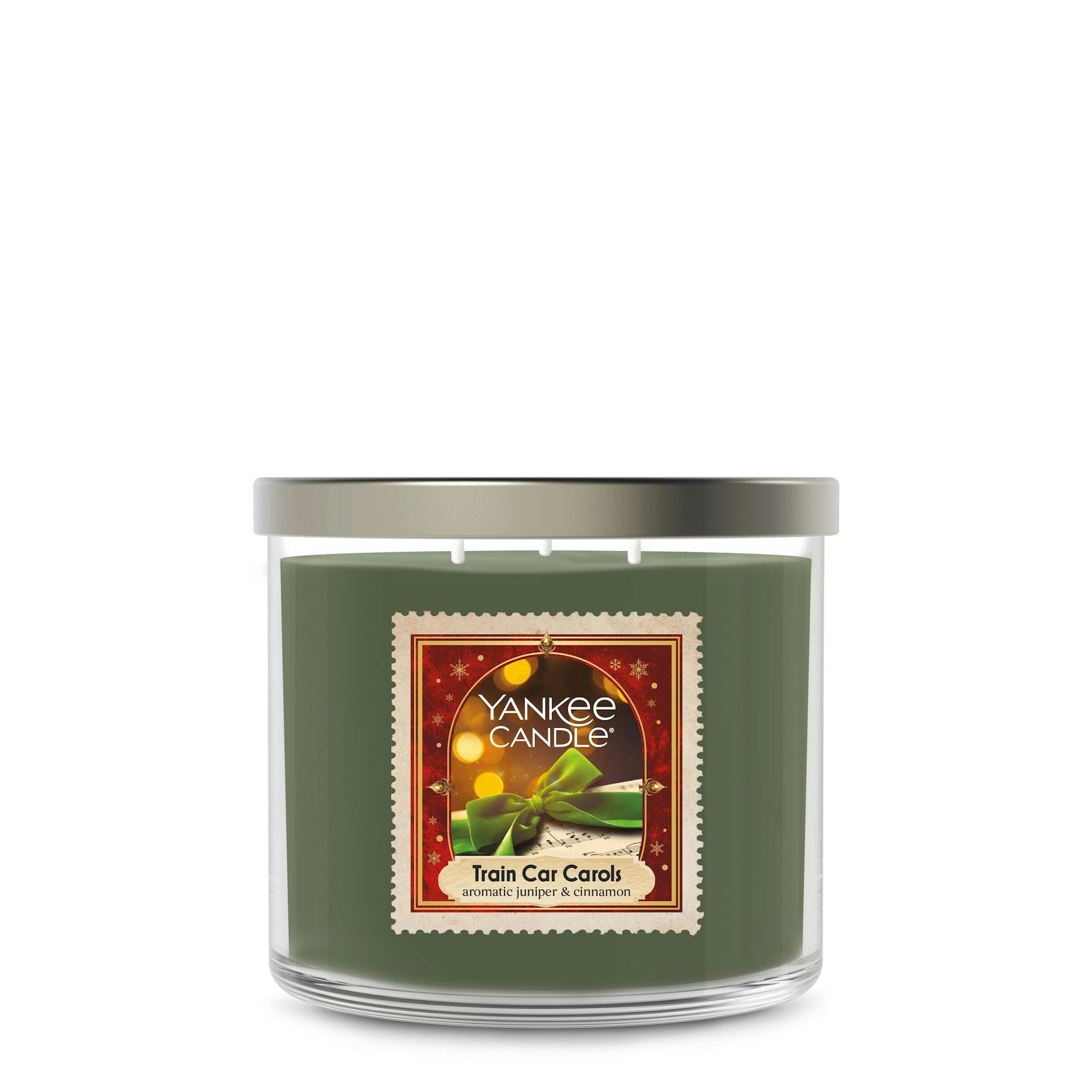 Yankee Candle Train Car Carols 3-wick Candle, 14.5 oz In Green