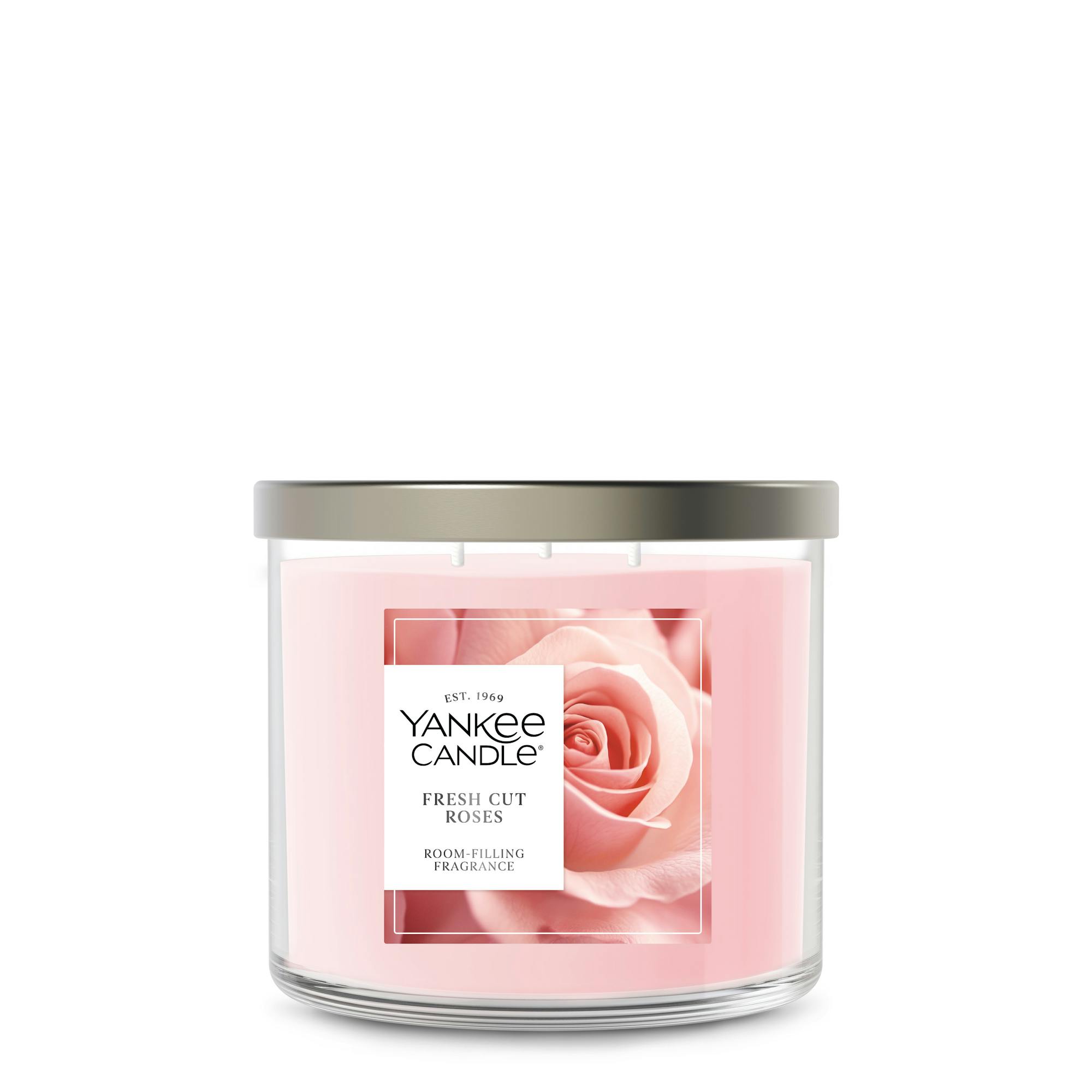 Yankee Candle Fresh Cut Roses 3-wick Candles, 14.5 oz In Pink
