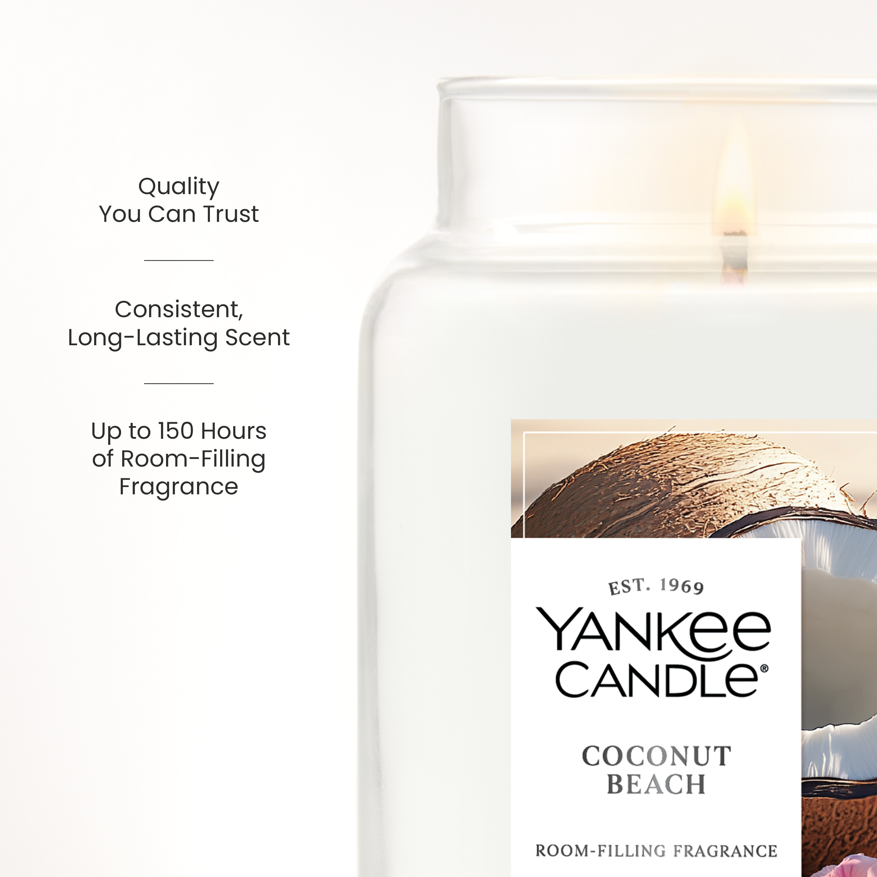 Coconut Beach Original Large Jar Candle - Thumbnail 3