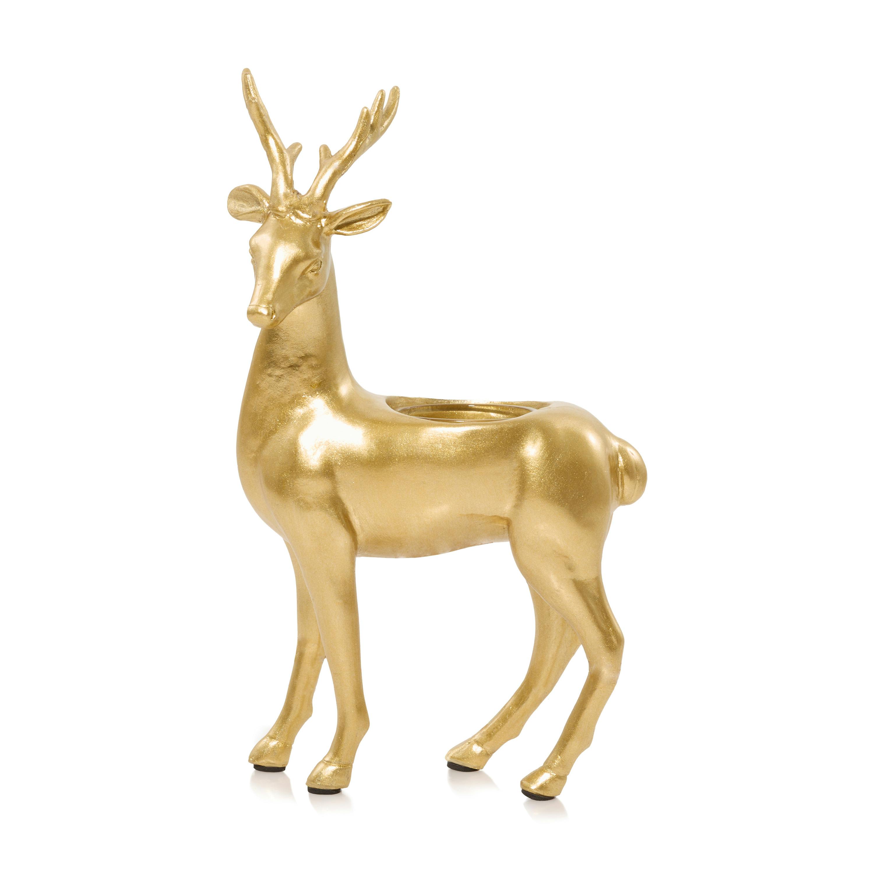 Standing Reindeer Tea Light Candle Holder