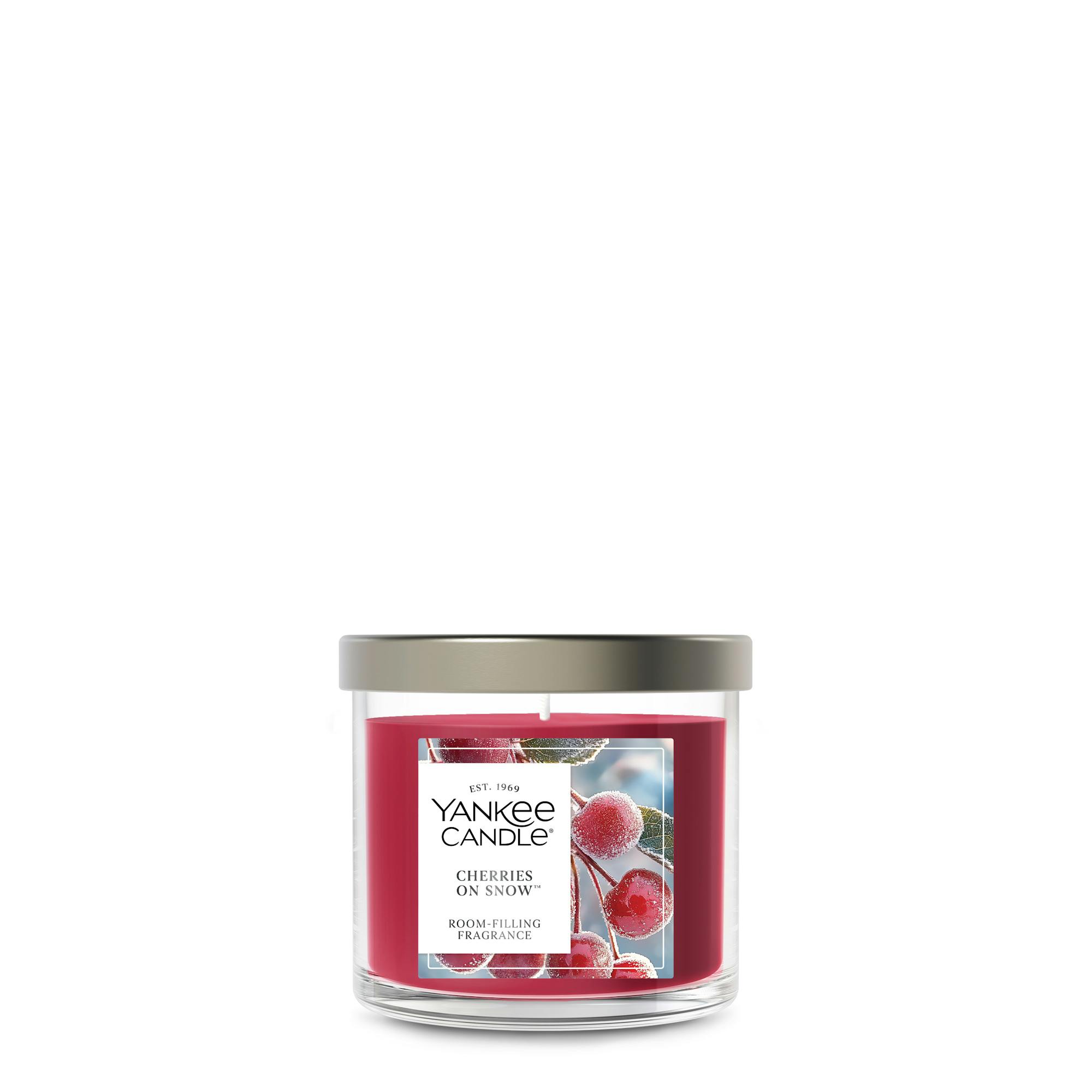 Yankee Candle Cherries On Snow Small Tumbler Candle, 4.3 oz In Red