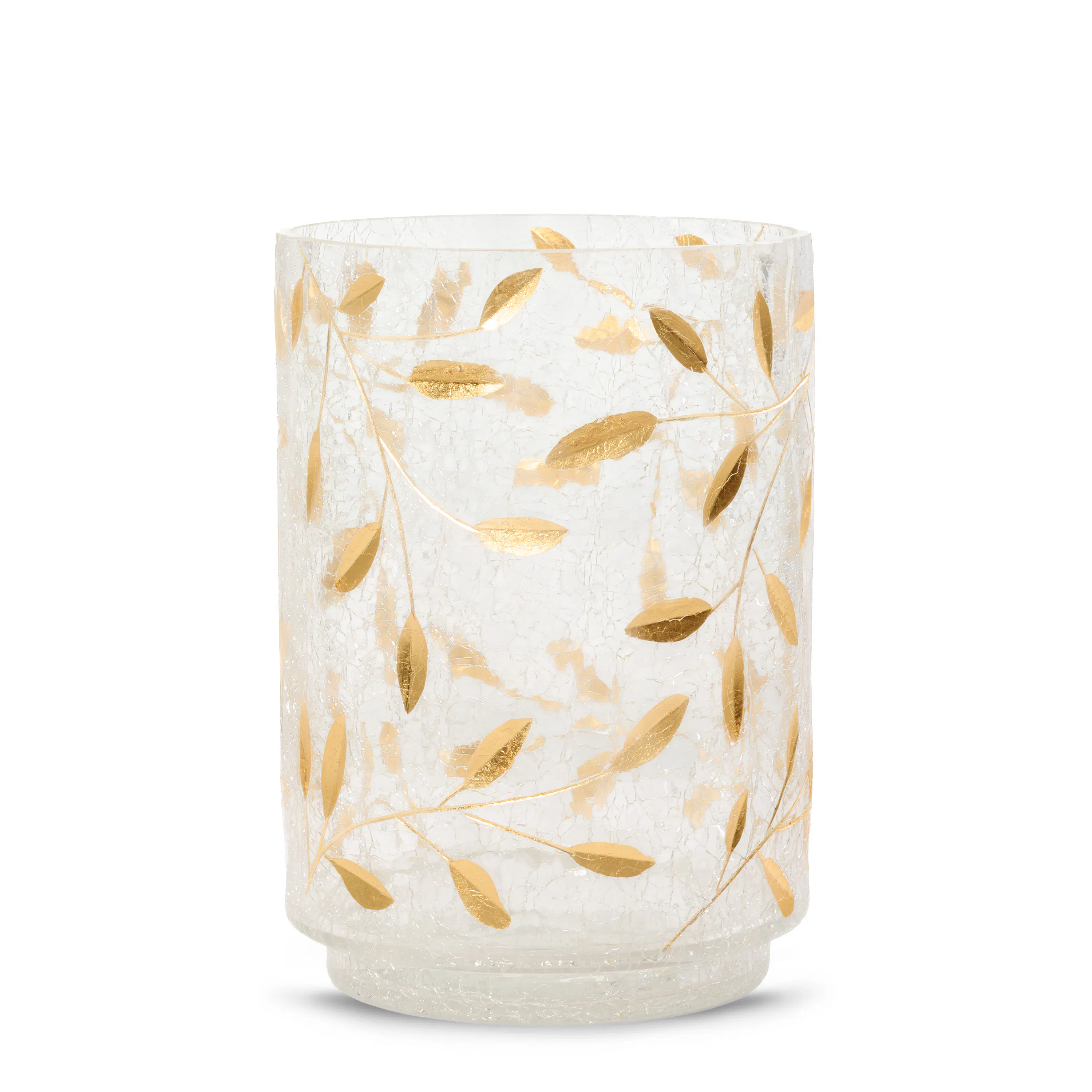Gold Blossom Jar Candle Holder