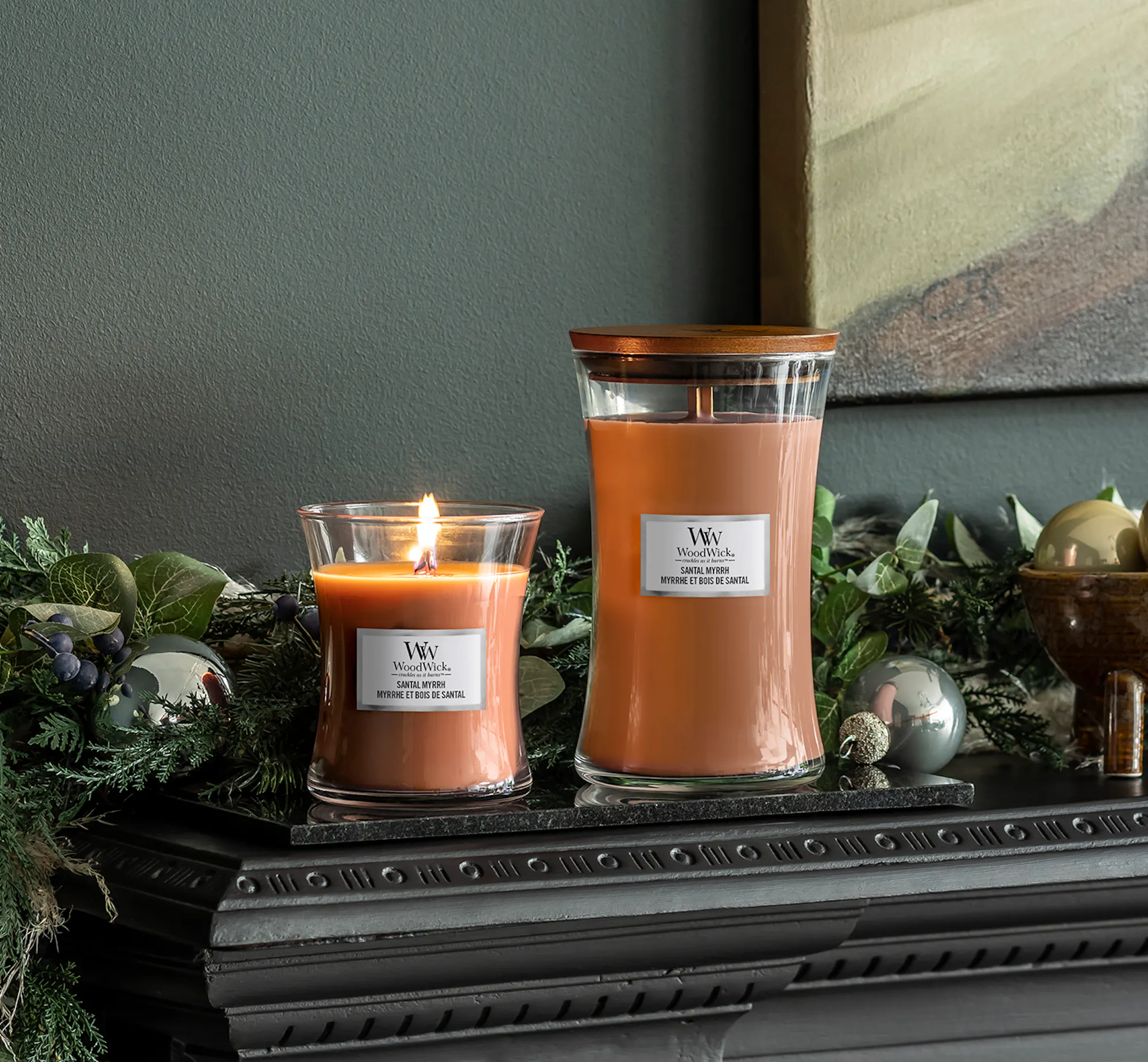 WoodWick Candela Clessidra Large Tempest Con Stoppino In Legno - Profumo Naturale