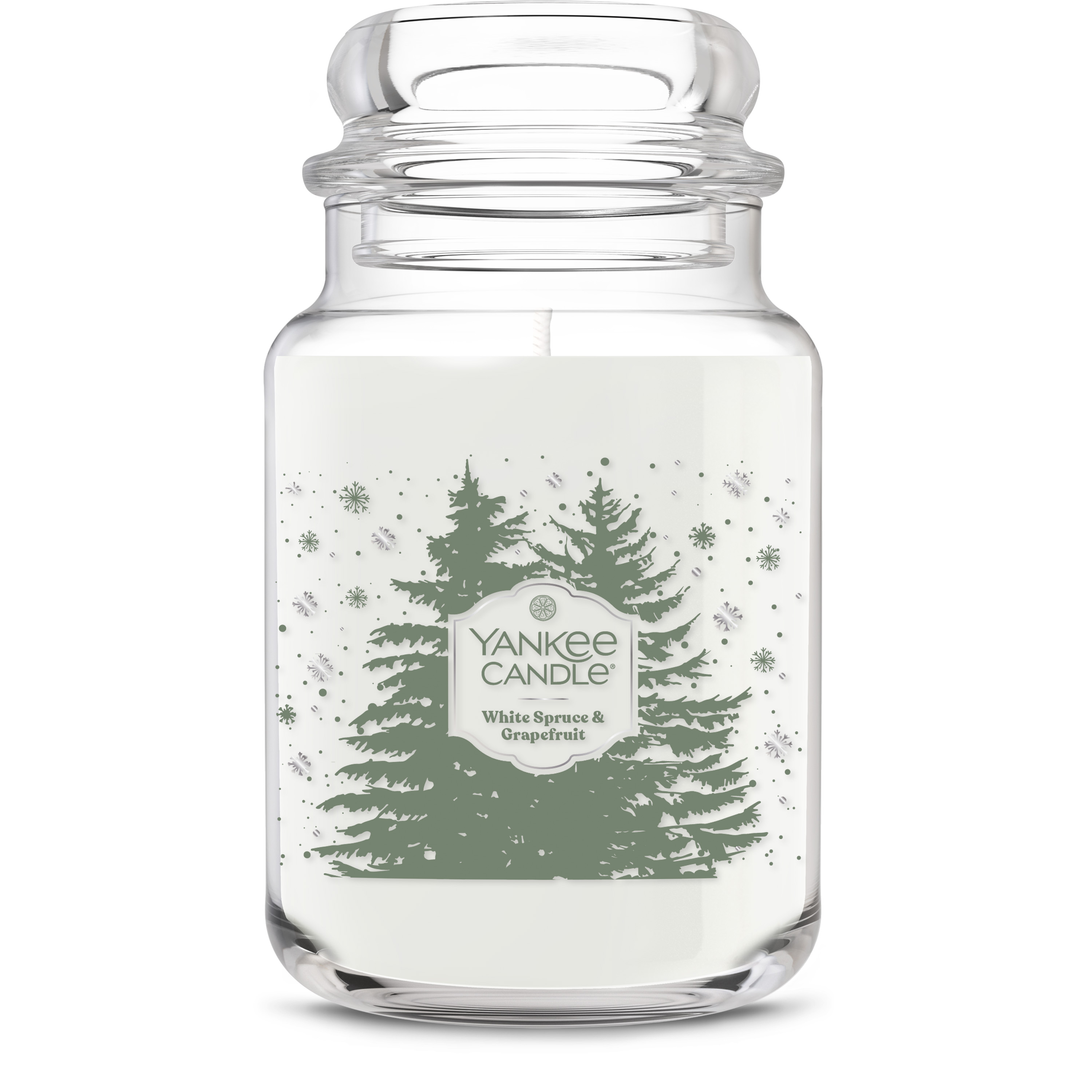 White Spruce & Grapefruit Original Large Jar Candle - Thumbnail 2