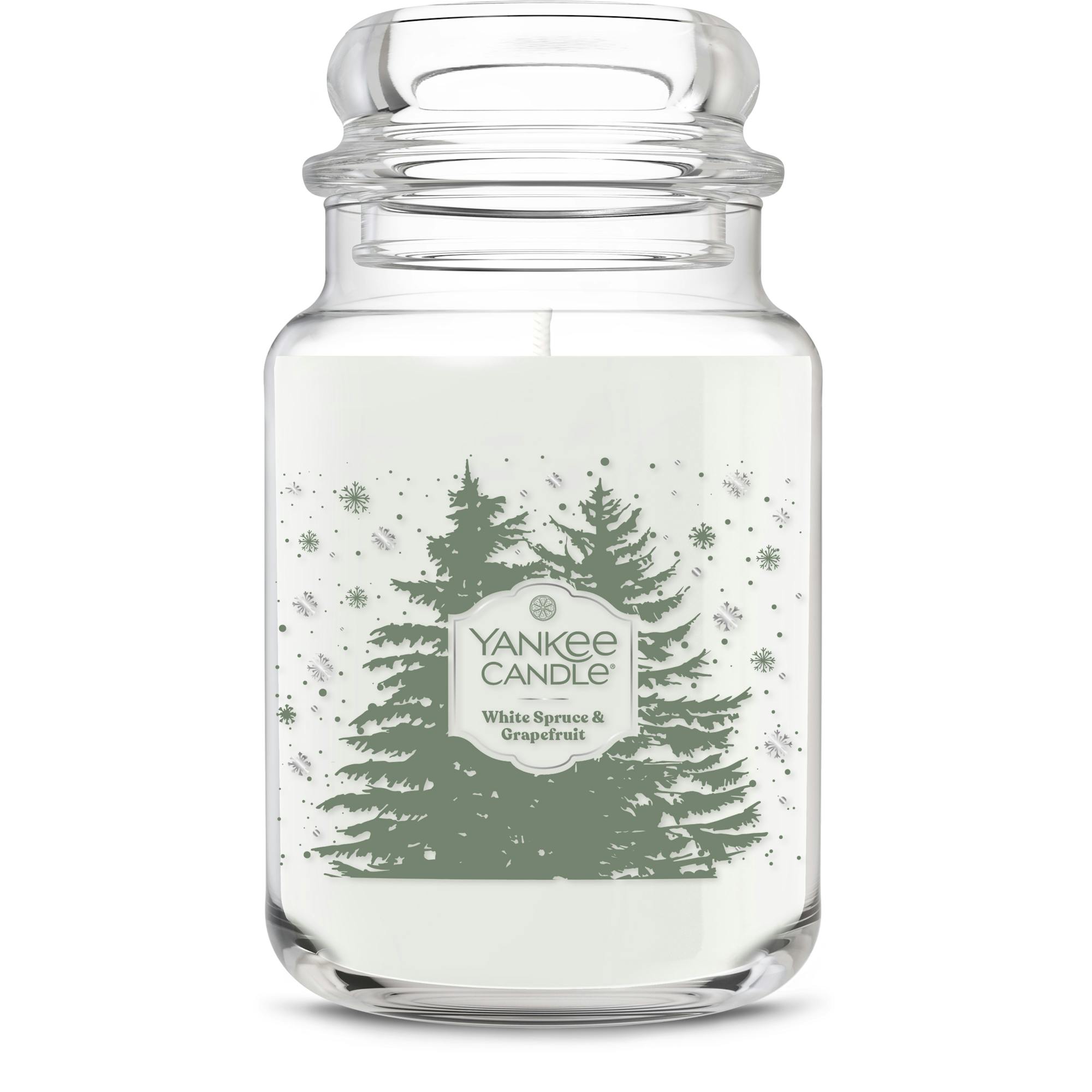 Yankee Candle White Spruce And Grapefruit Original Large Jar Candle, 22 oz