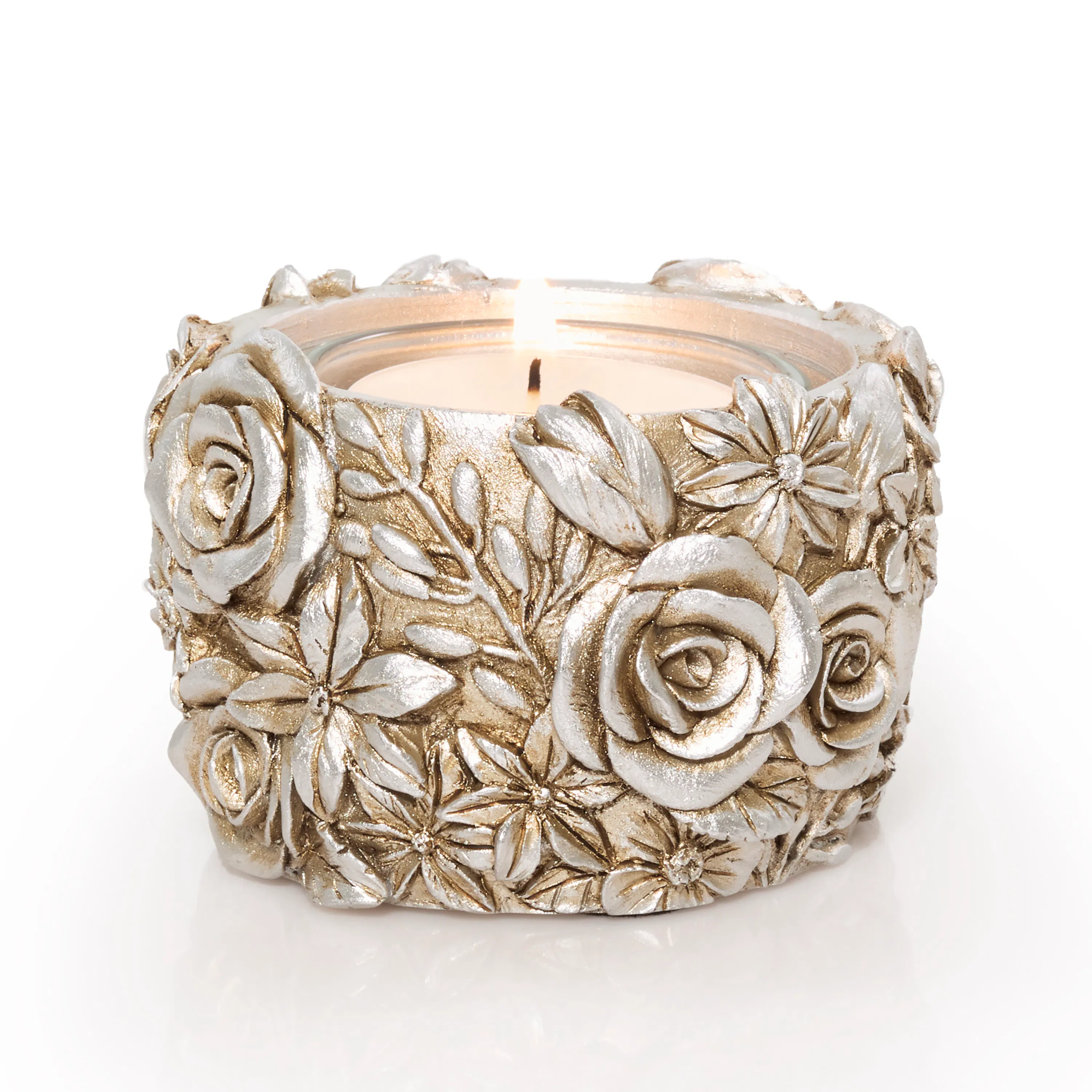 Spring Floral Tea Light Candle Holder