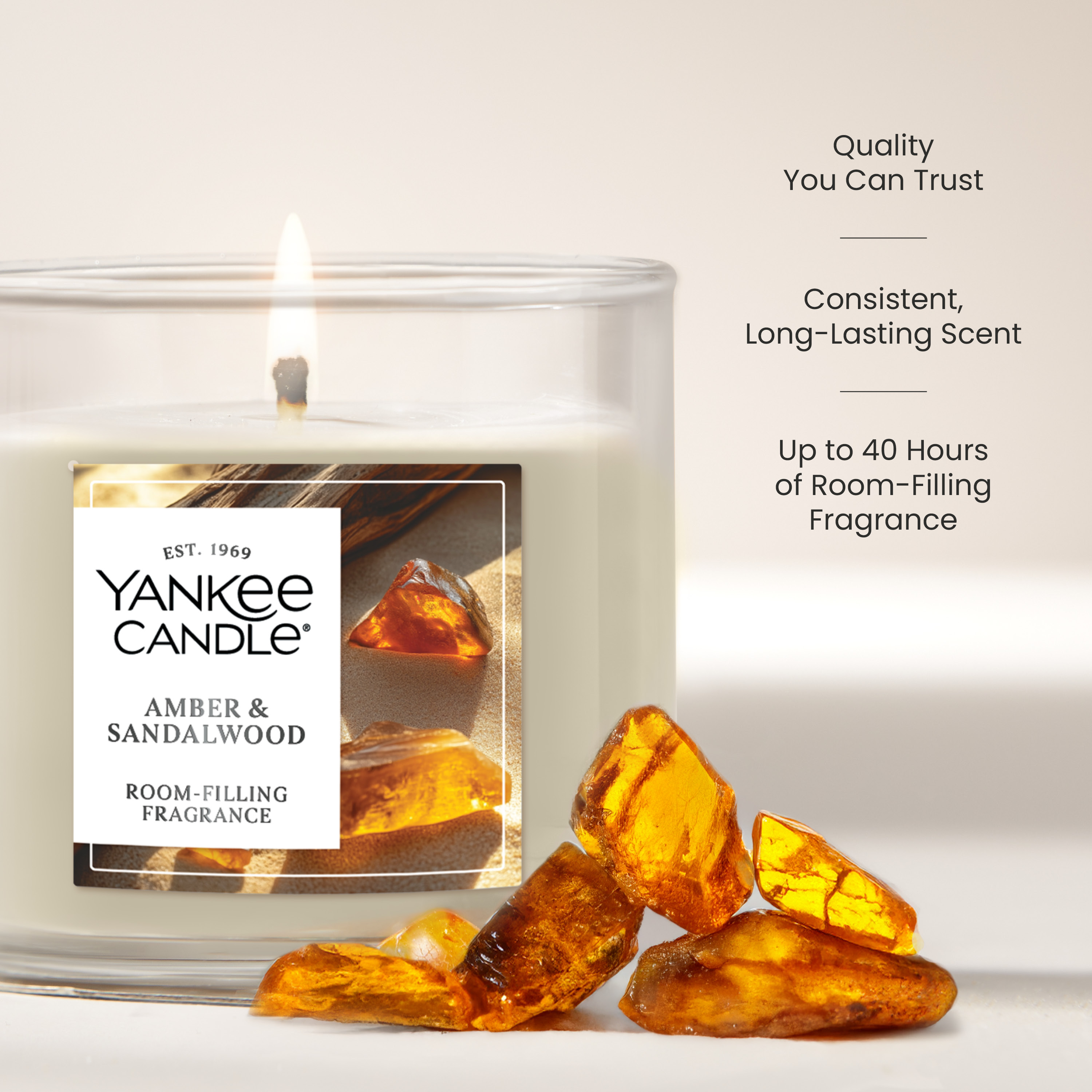Yankee Candle Amber & Sandalwood Electric Home Fragrance Scent Plug Refill - Thumbnail 4