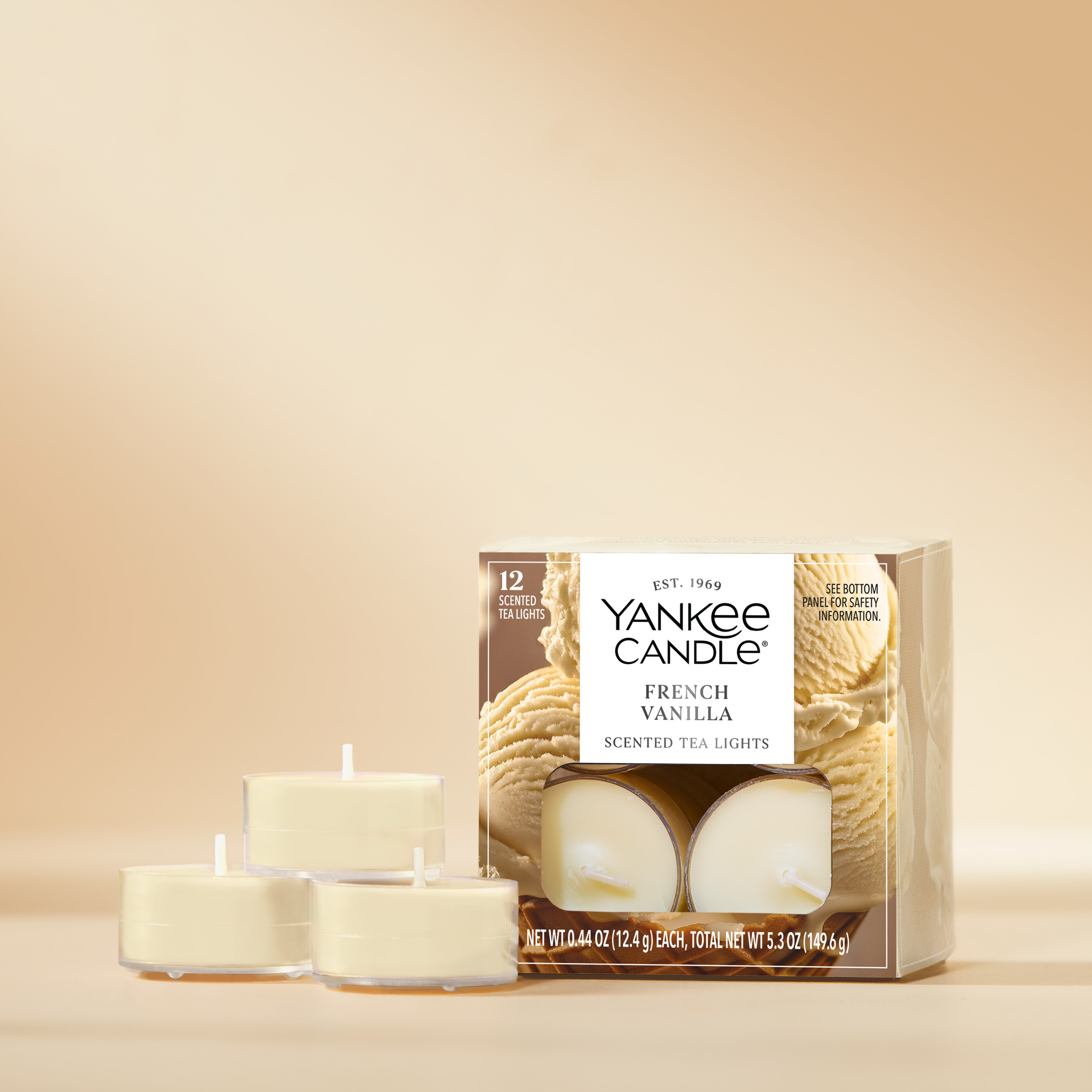 French Vanilla Tea Light Candles - Thumbnail 2