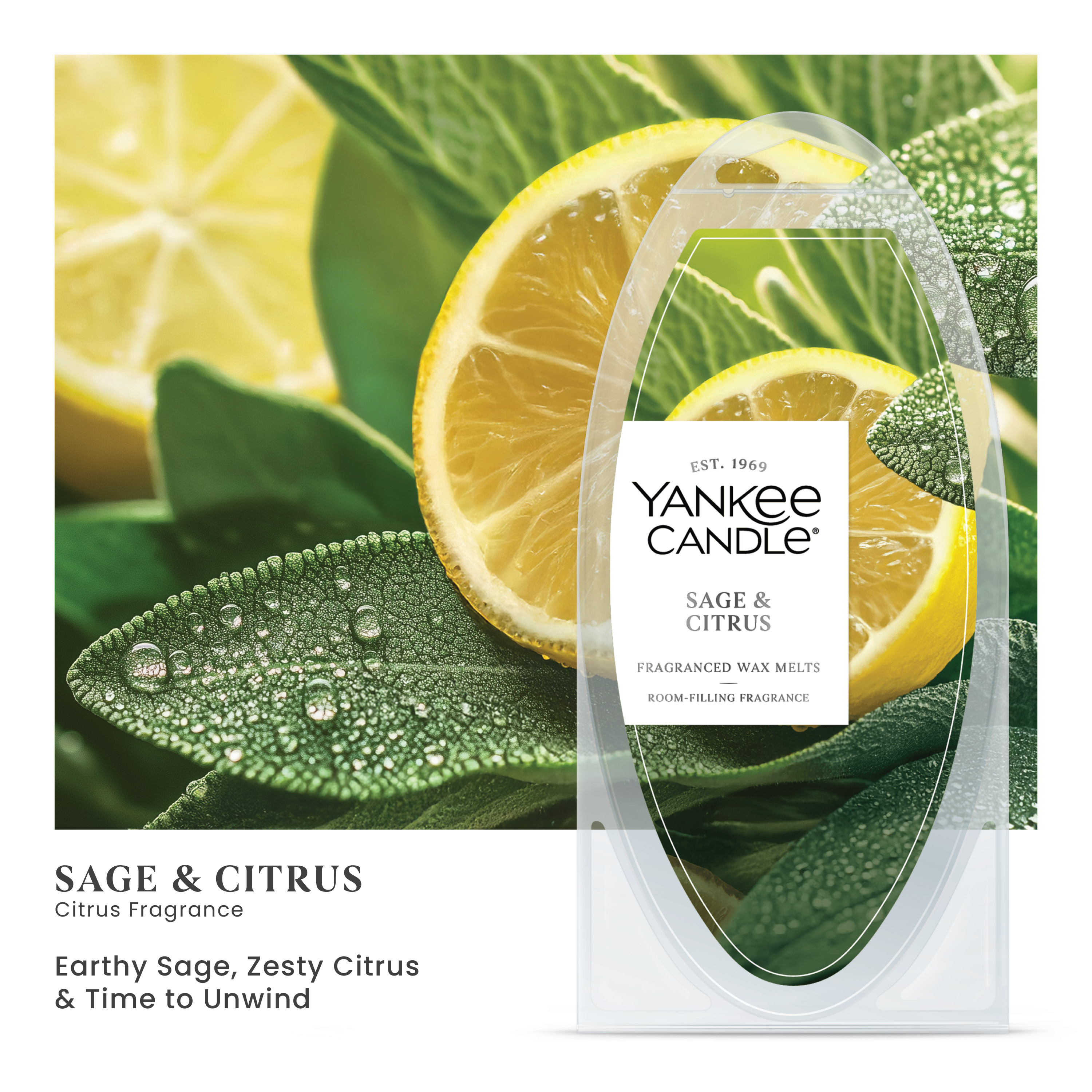 Yankee Candle Wax Melts 6-pack - Sage & Citrus