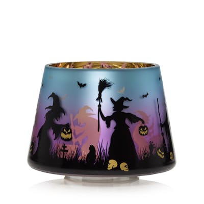 Flicker Halloween Witches Glass Shade