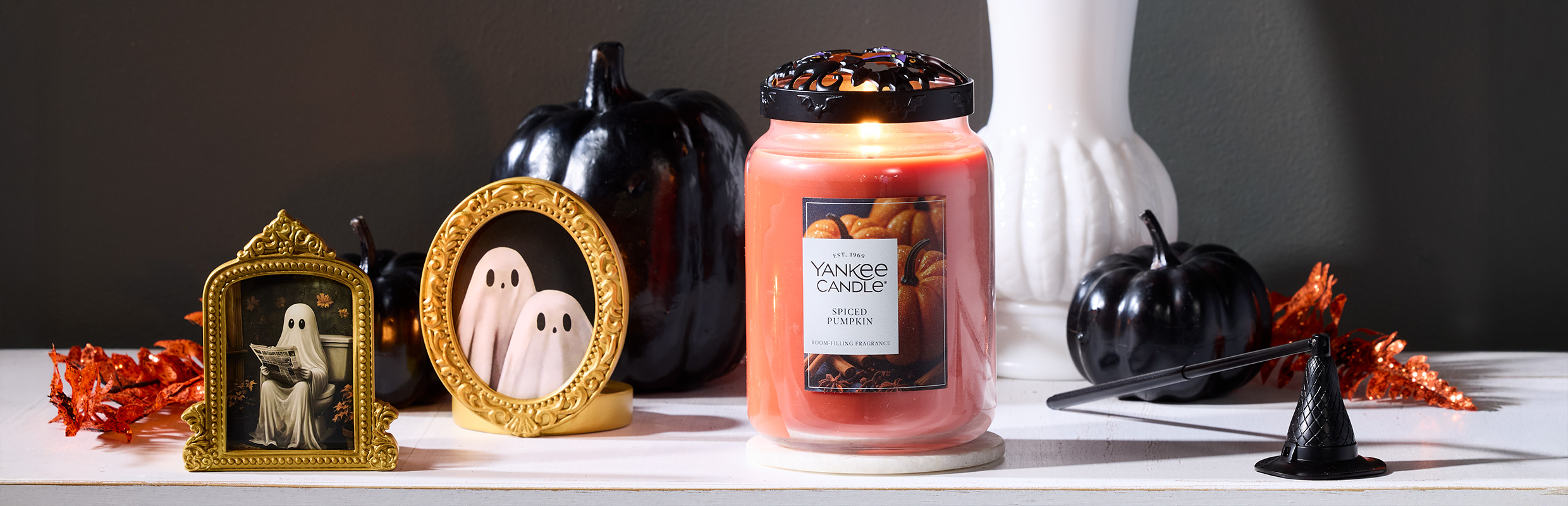 Ghost Portrait Tea Light Candle Holder