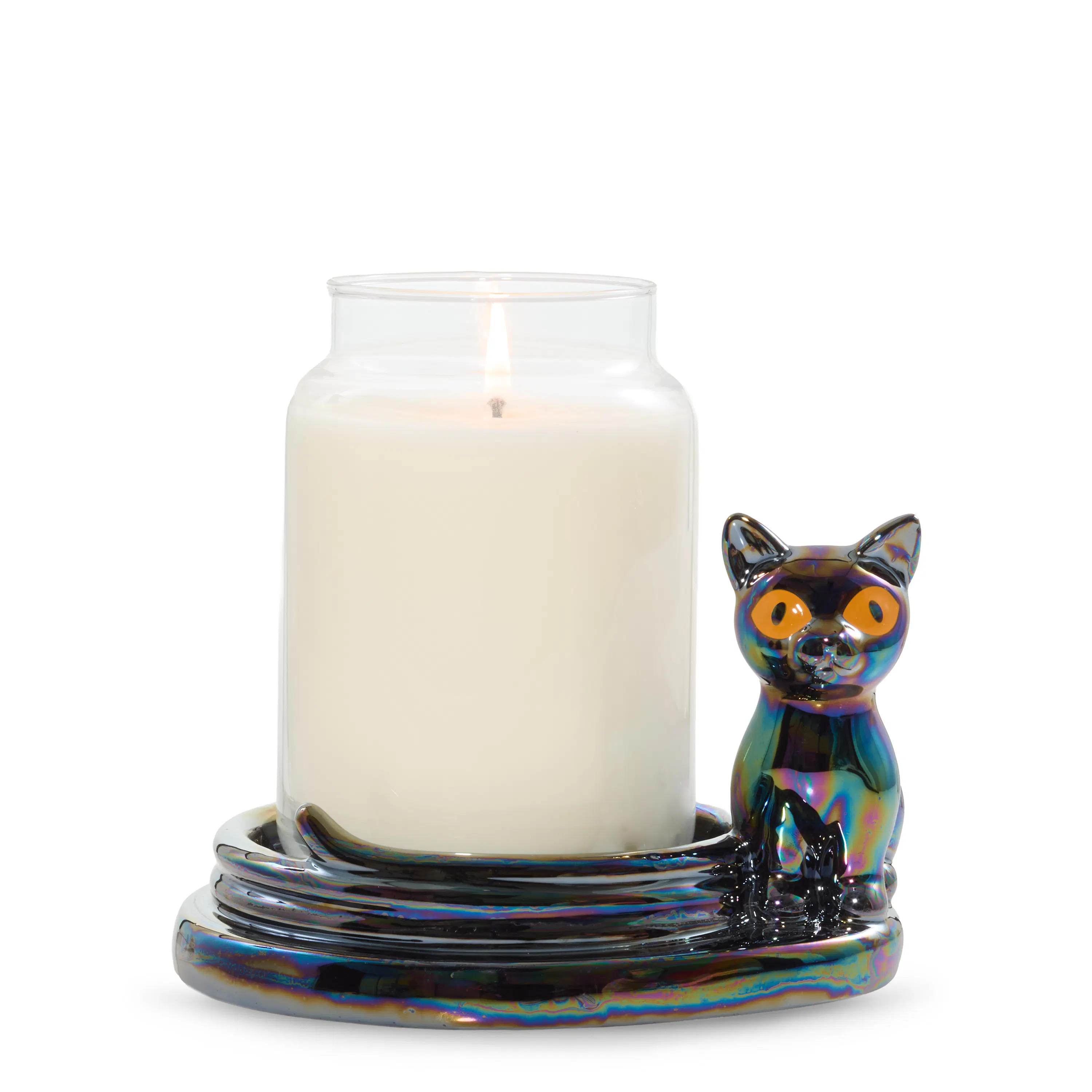 Twilight Whiskers Jar Candle Holder