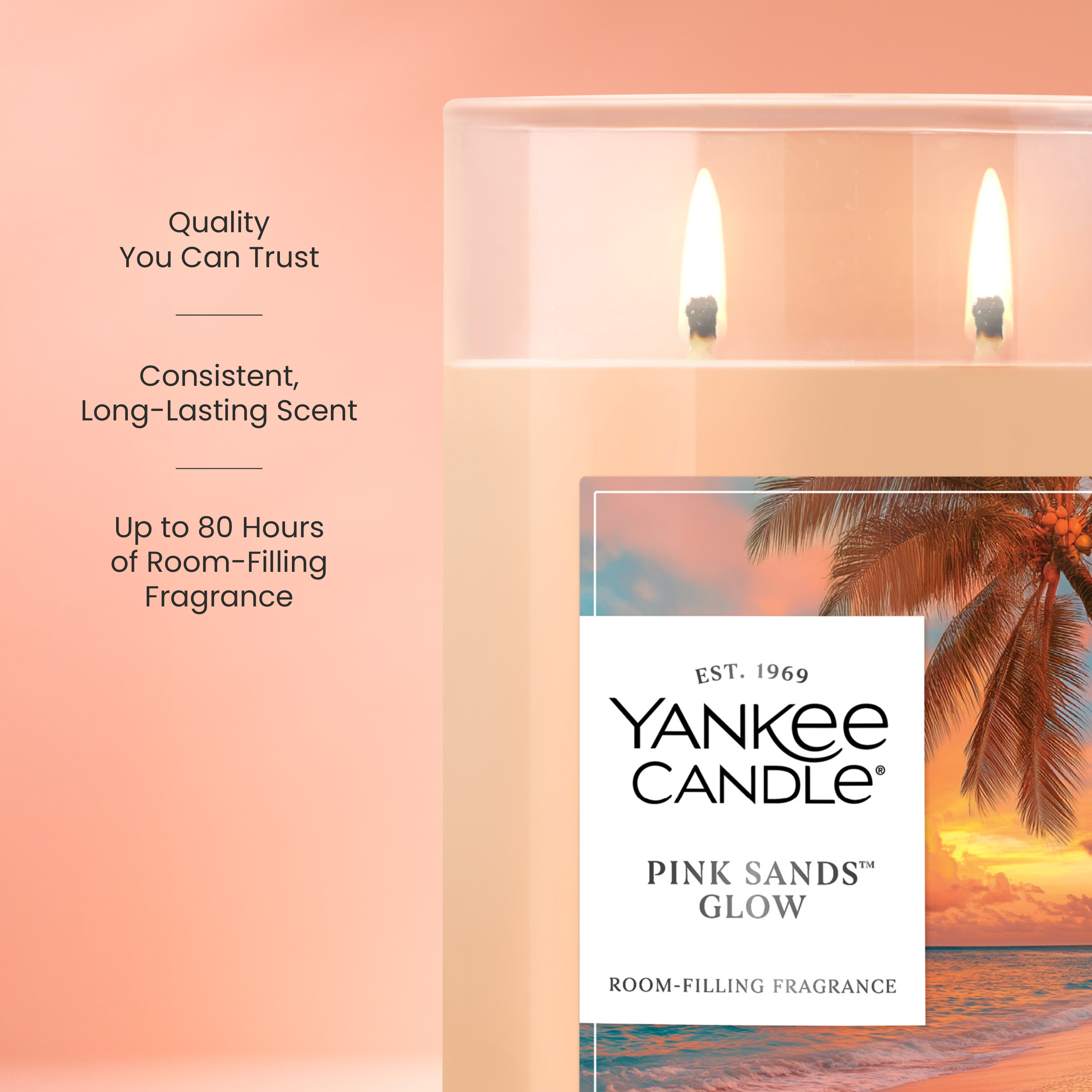 Pink Sands Glow Large Tumbler Candle