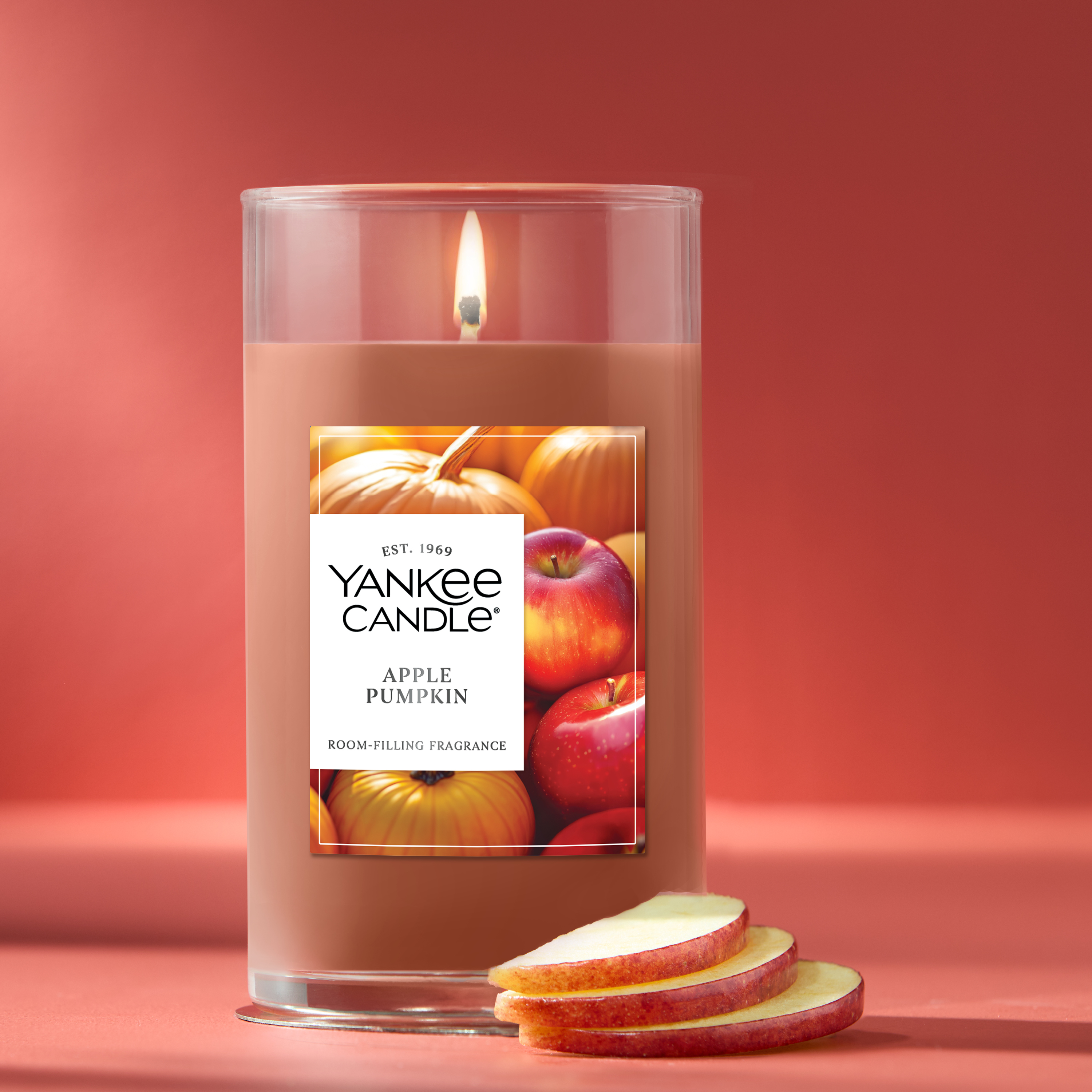 Spiced Pumpkin Signature Medium Pillar Candle - Thumbnail 2