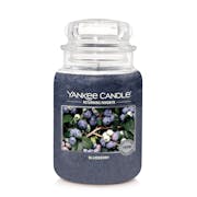 Large blueberry jar candle