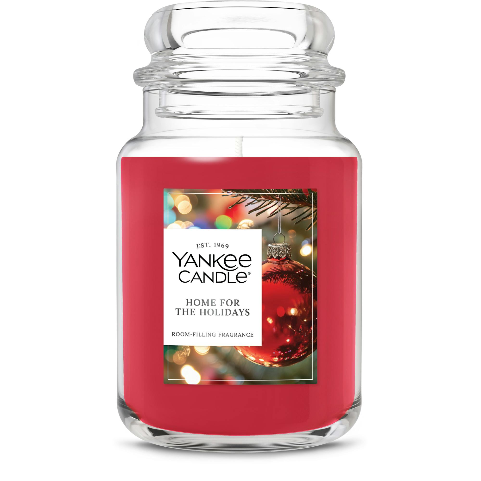 Yankee Candle Home For The Holidays Original Large Jar Candles, 22 oz In Red