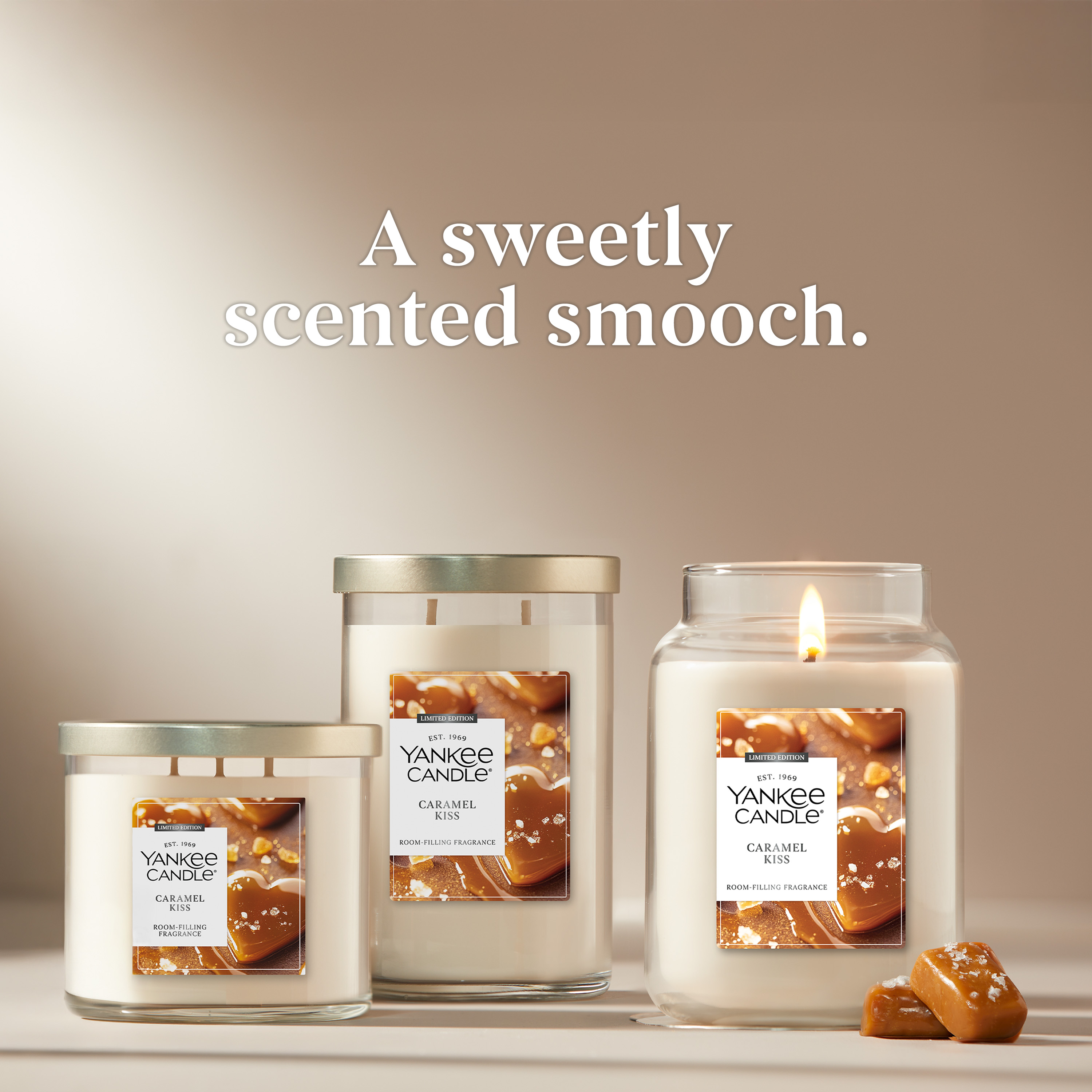 Caramel Kiss Original Large Jar Candle - Thumbnail 4