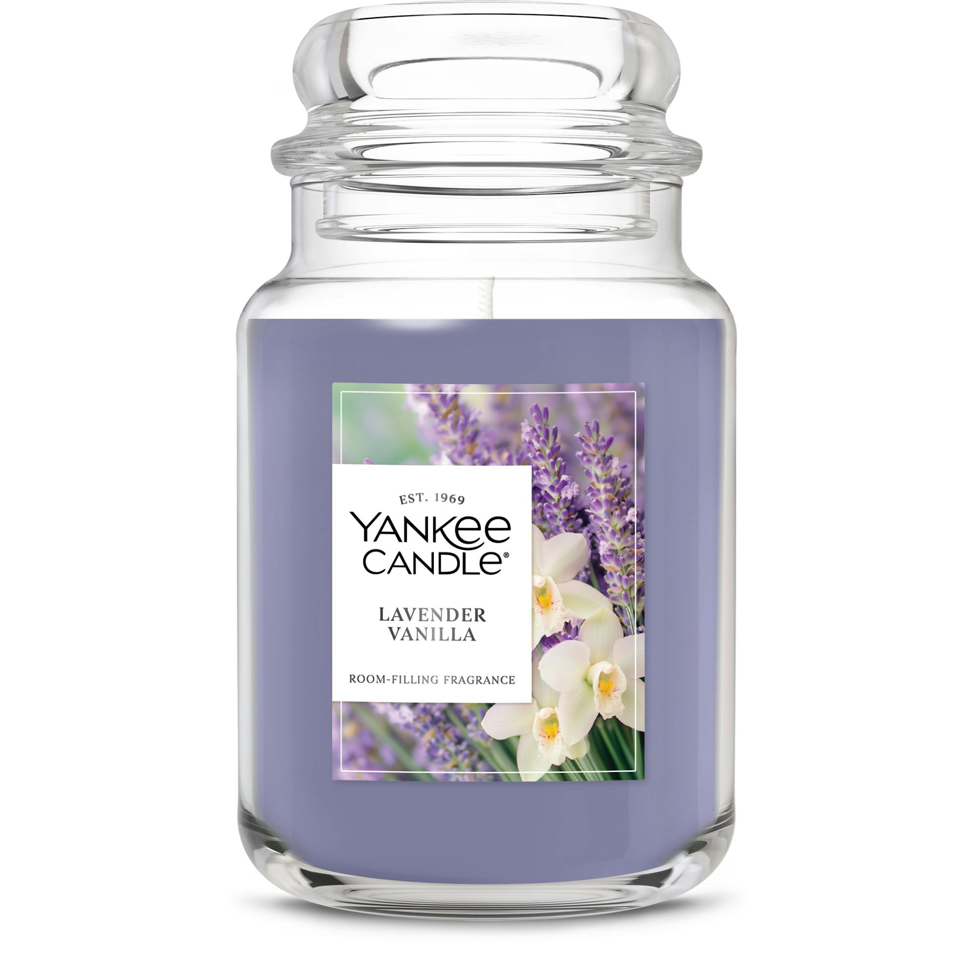 Yankee Candle Lavender Vanilla Original Large Jar Candles, 22 oz In Purple