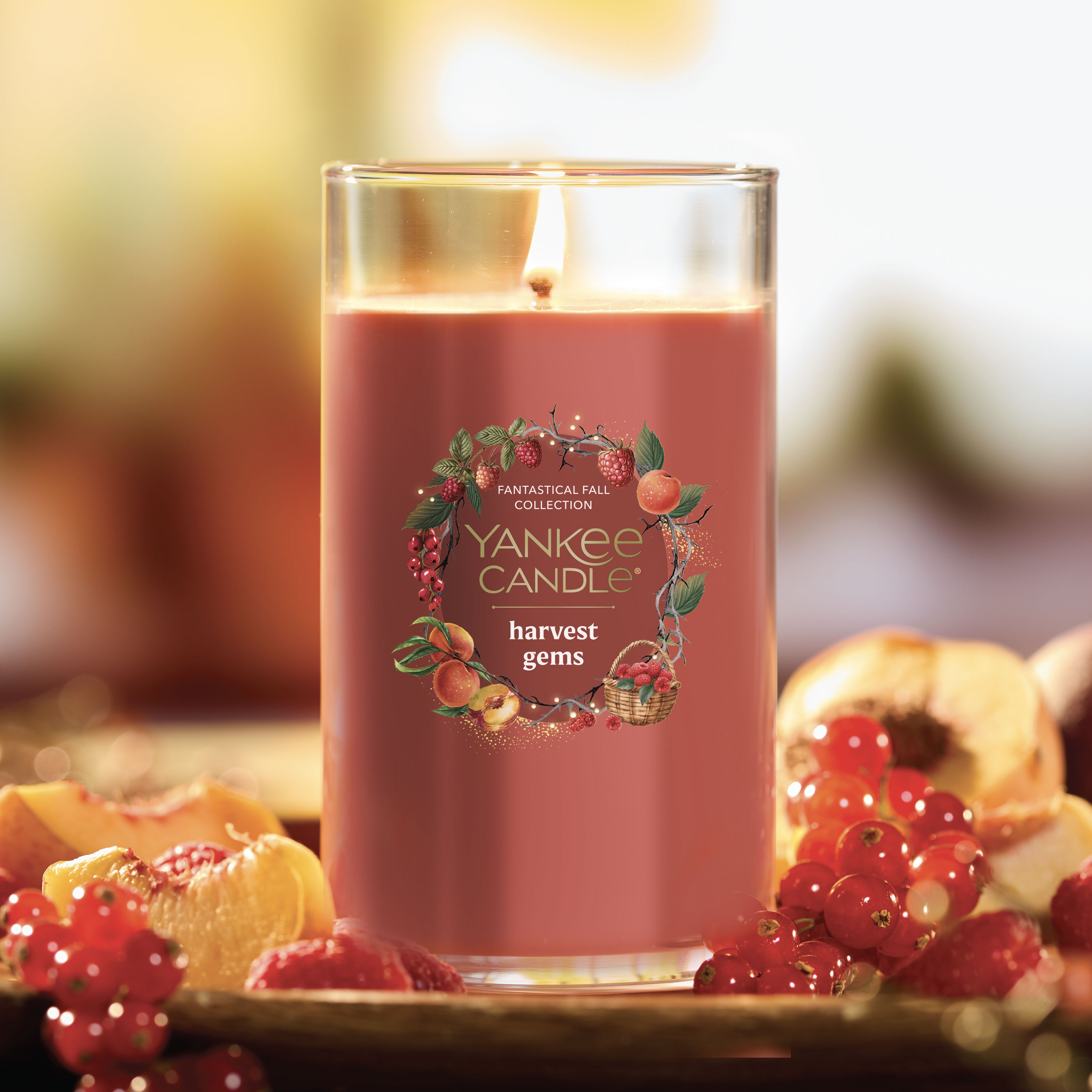Harvest Gems Medium Pillar Candle - Thumbnail 4