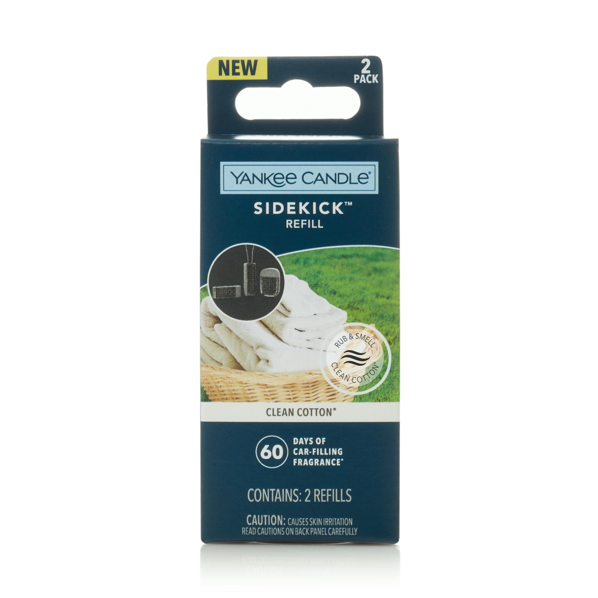 Yankee Candle Clean Cotton Sidekick 2-pack Fragrance Refills, 1 oz