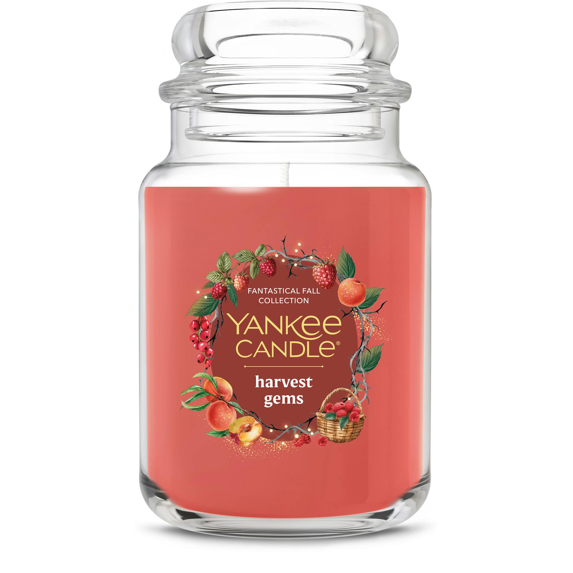Yankee Candle Harvest Gems Original Large Jar Candles, 22 oz In Red