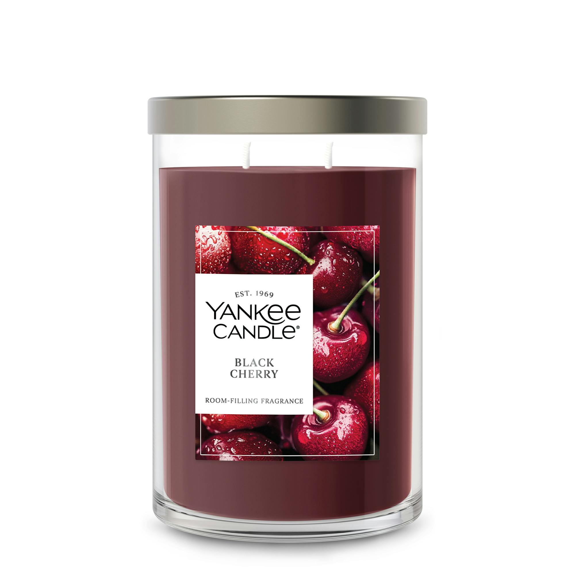 Yankee Candle Black Cherry Large Tumbler Candles, 20 oz In Red