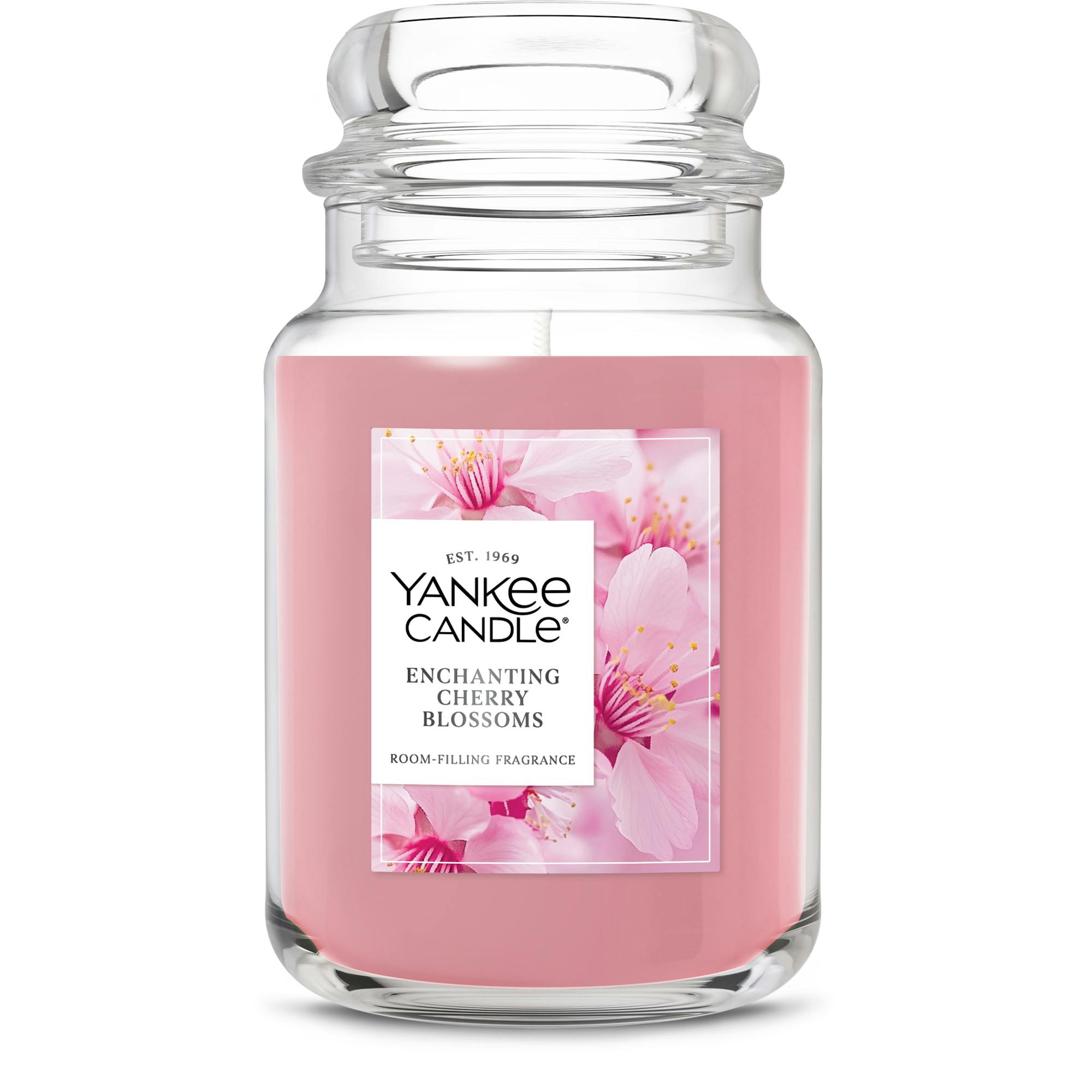 Yankee Candle Enchanting Cherry Blossoms Original Large Jar Candles, 22 oz In Pink
