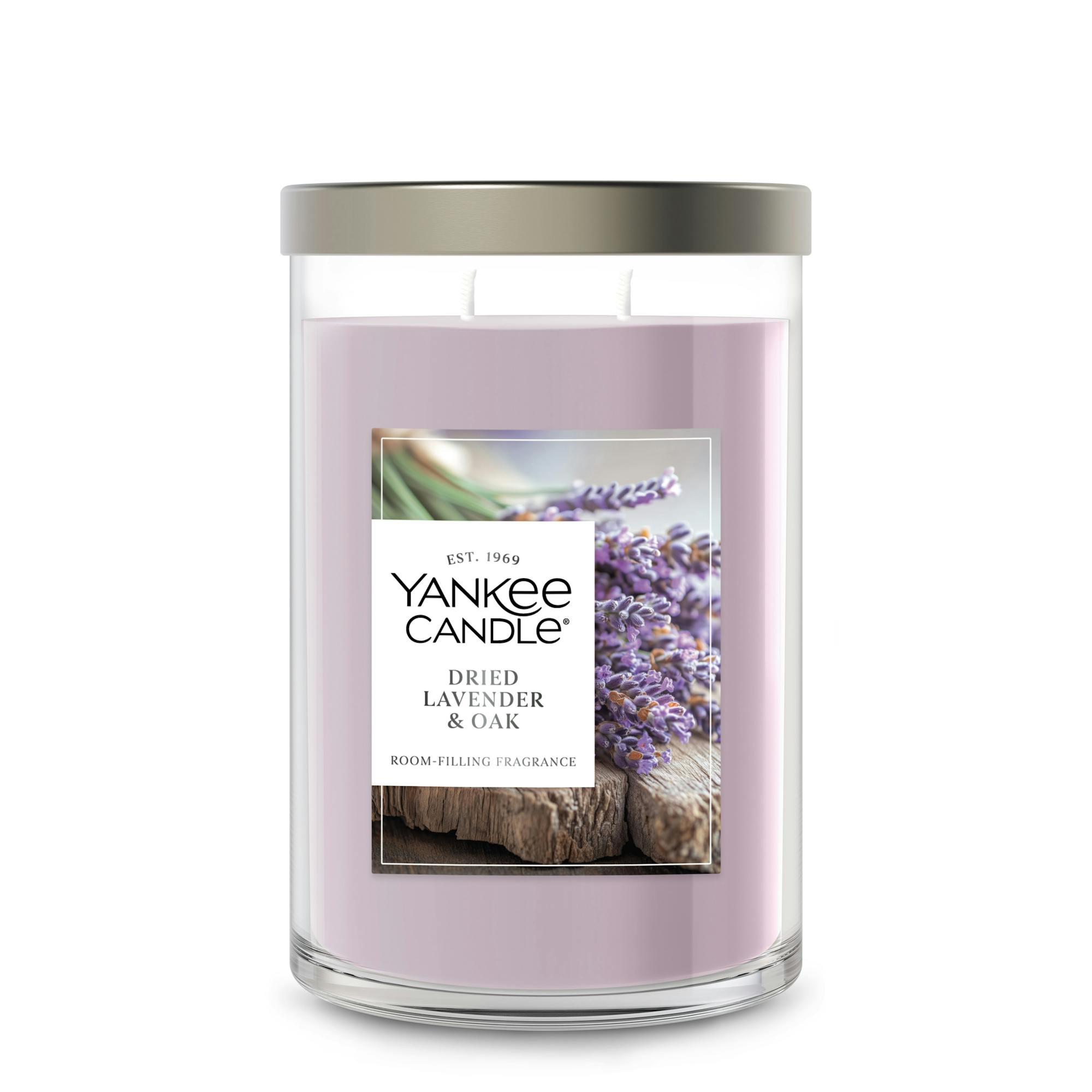 Yankee Candle Dried Lavender And Oak Large Tumbler Candle, 20 oz In Purple