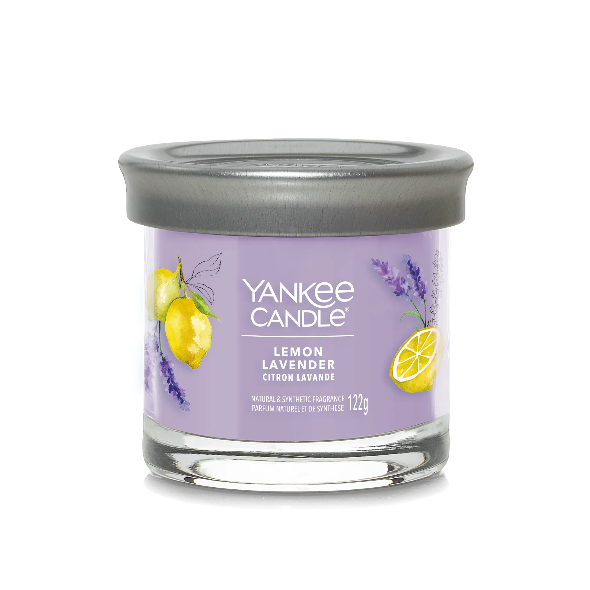 Lemon Lavender Candle Yankee Candle, Purple, 8.0 cm x 7.6cm | Citrus