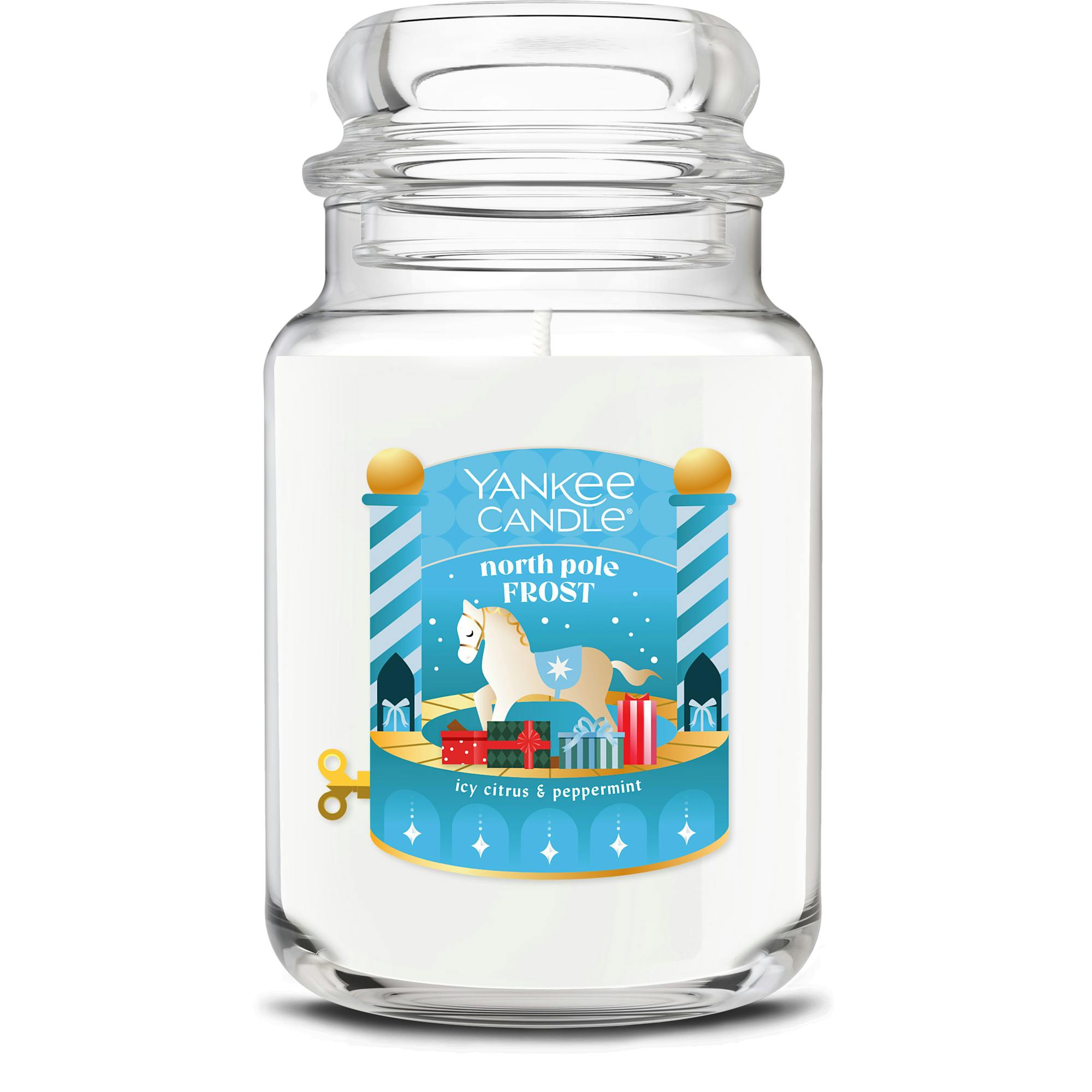 Yankee Candle North Pole Frost Original Large Jar Candle, 22 oz In Transparent