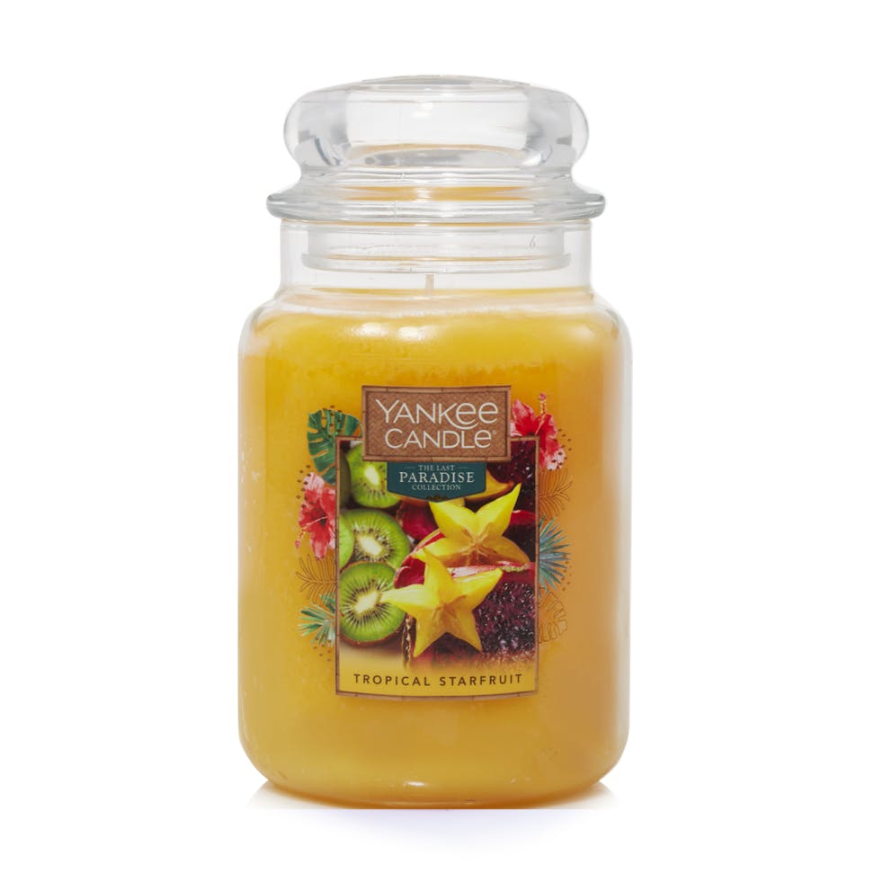 tropical starfruit large jar candles