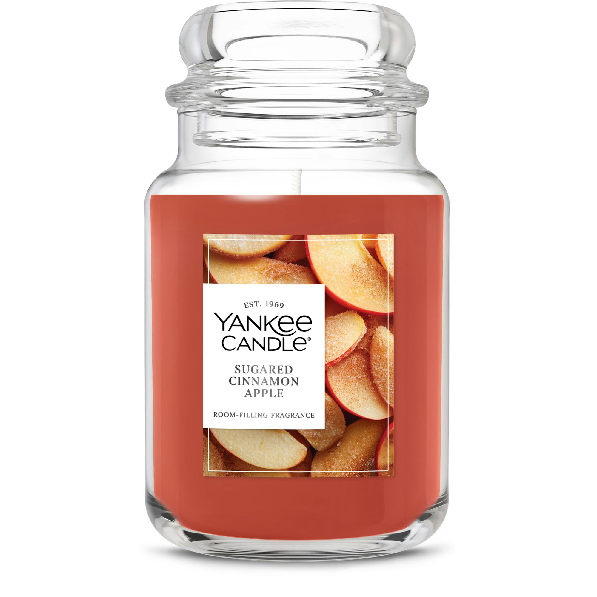 Yankee Candle Sugared Cinnamon Apple Original Large Jar Candles, 22 oz In Orange