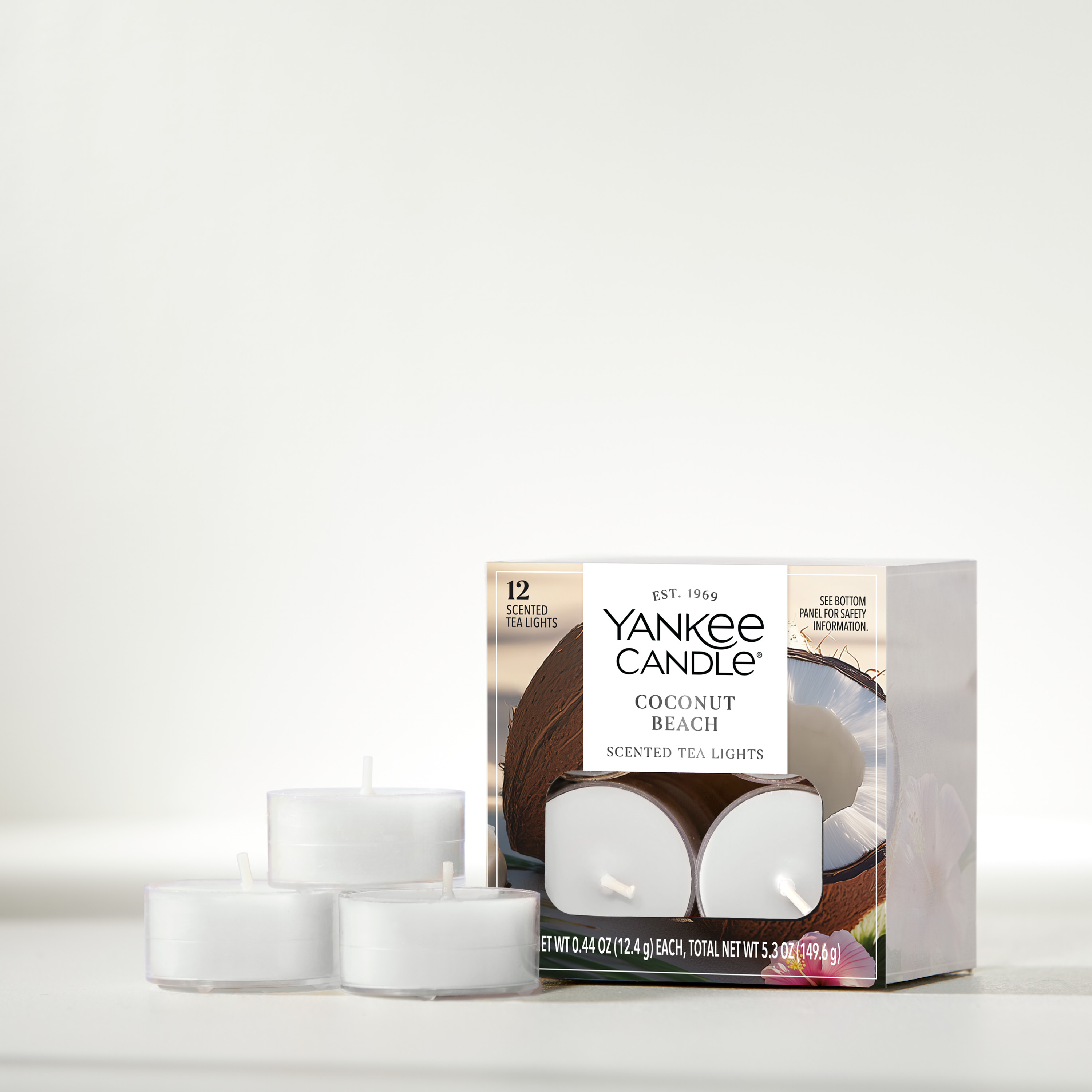 Coconut Beach Tea Light Candles