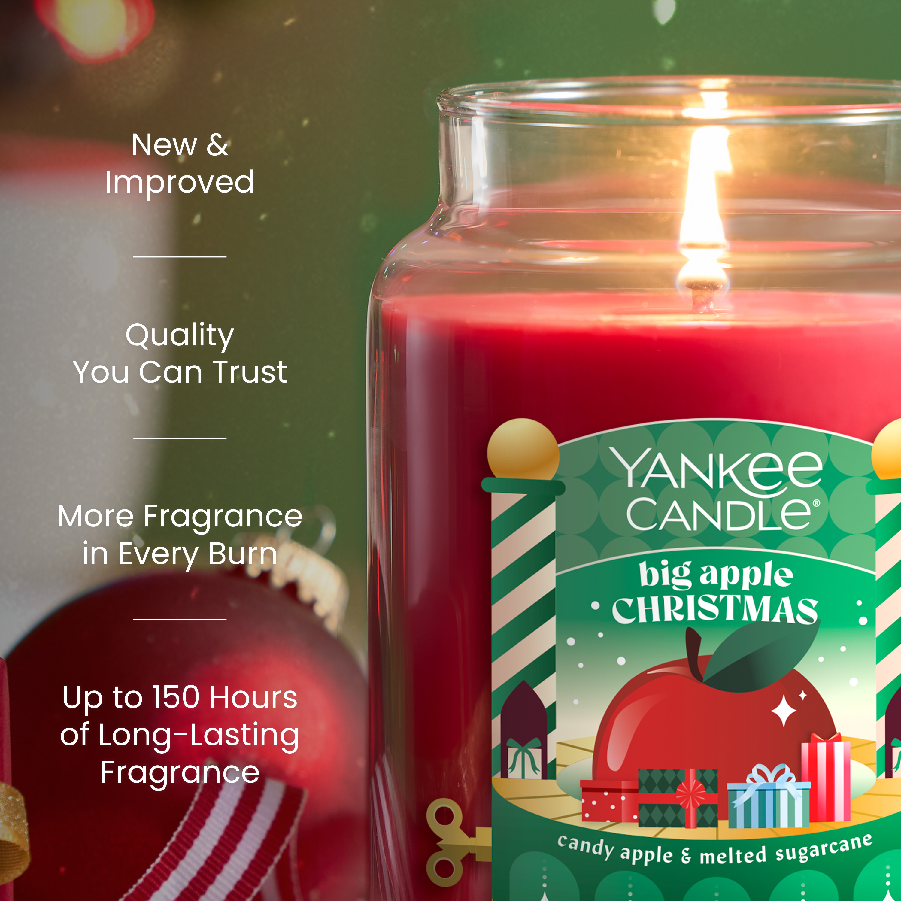 Big Apple Christmas Original Large Jar Candle - Thumbnail 4