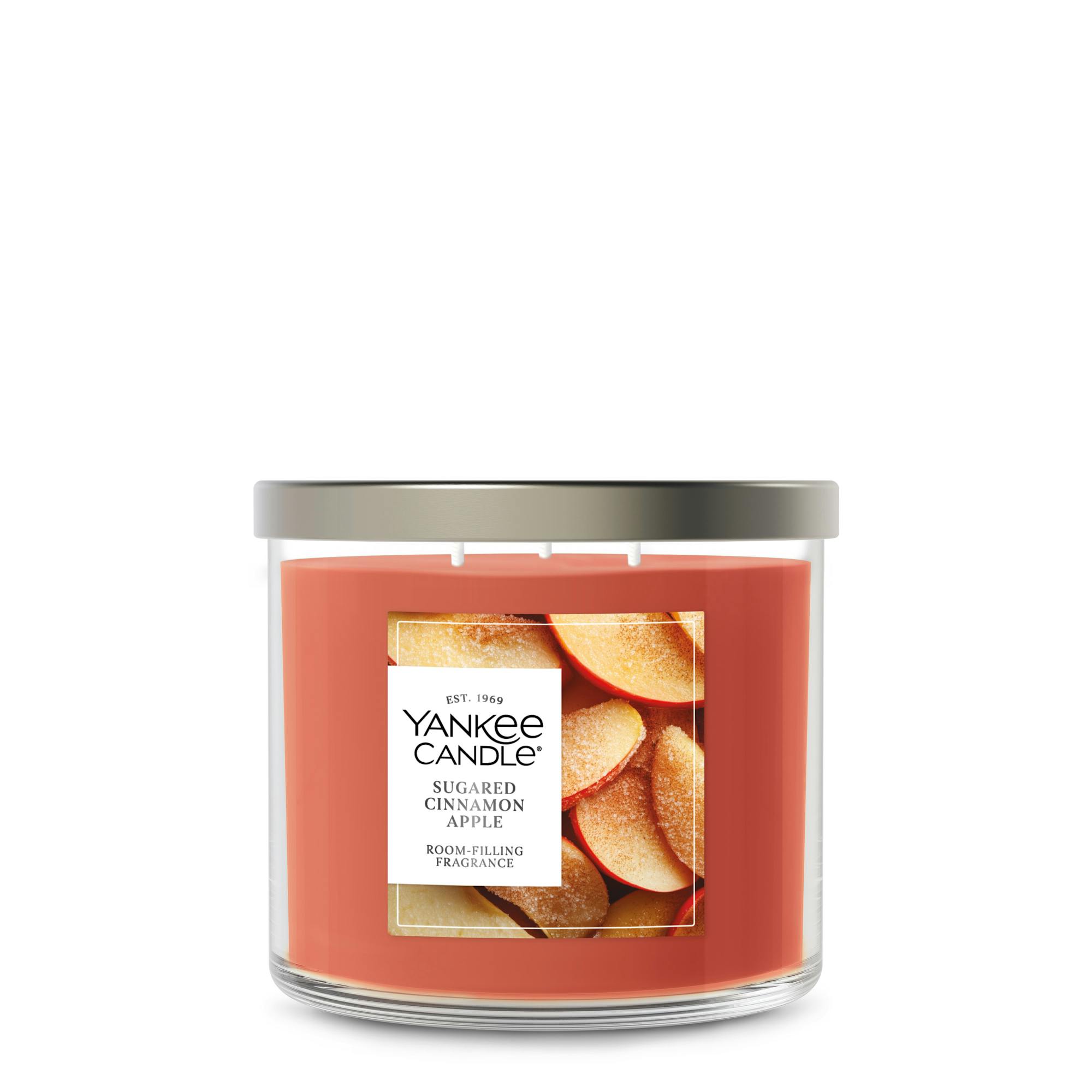 Yankee Candle Sugared Cinnamon Apple 3-wick Candles, 14.5 oz