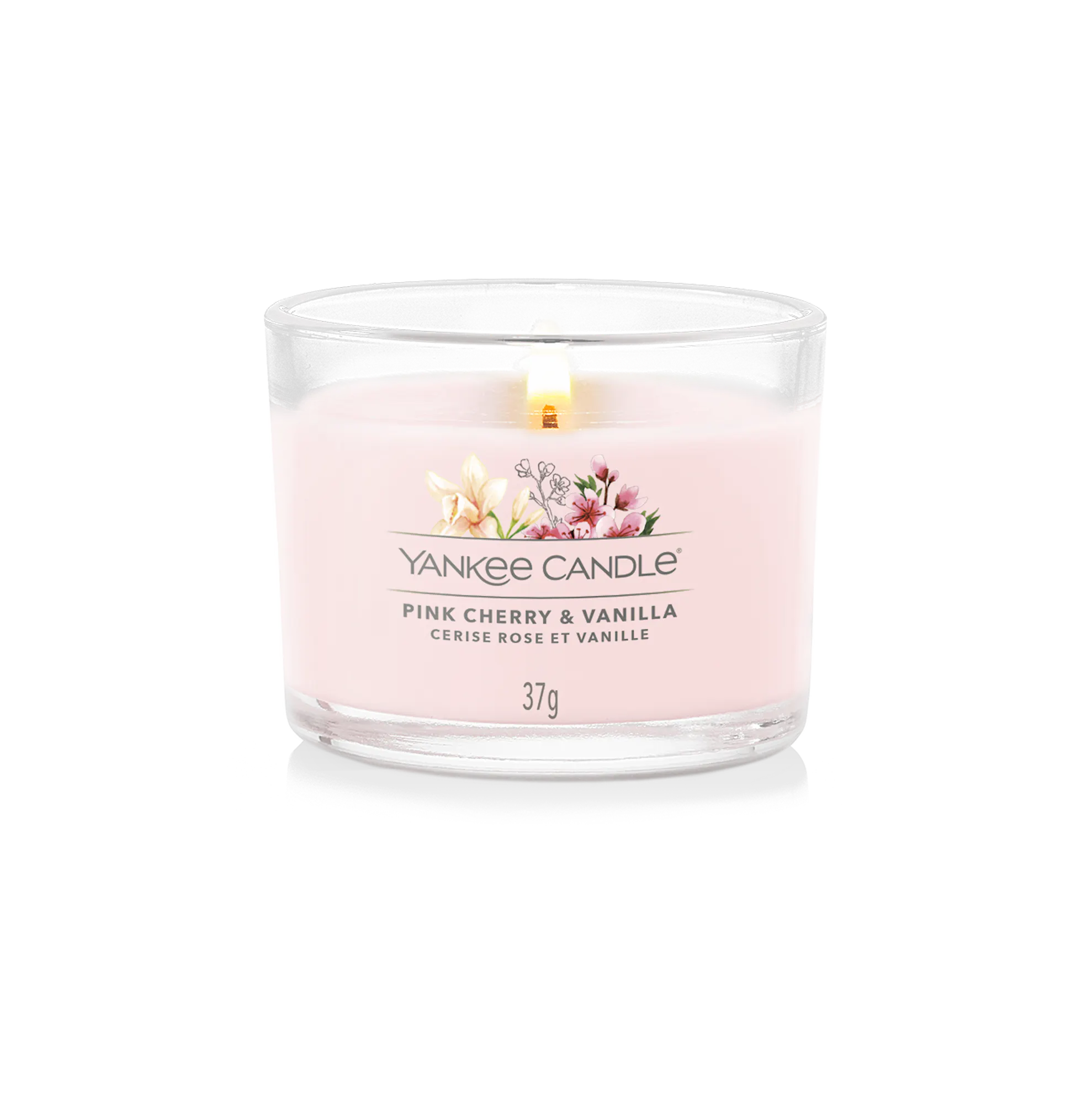 Pink Cherry & Vanilla Candle Yankee Candle® Mini, 5.4cm x 4.4cm | Fruity