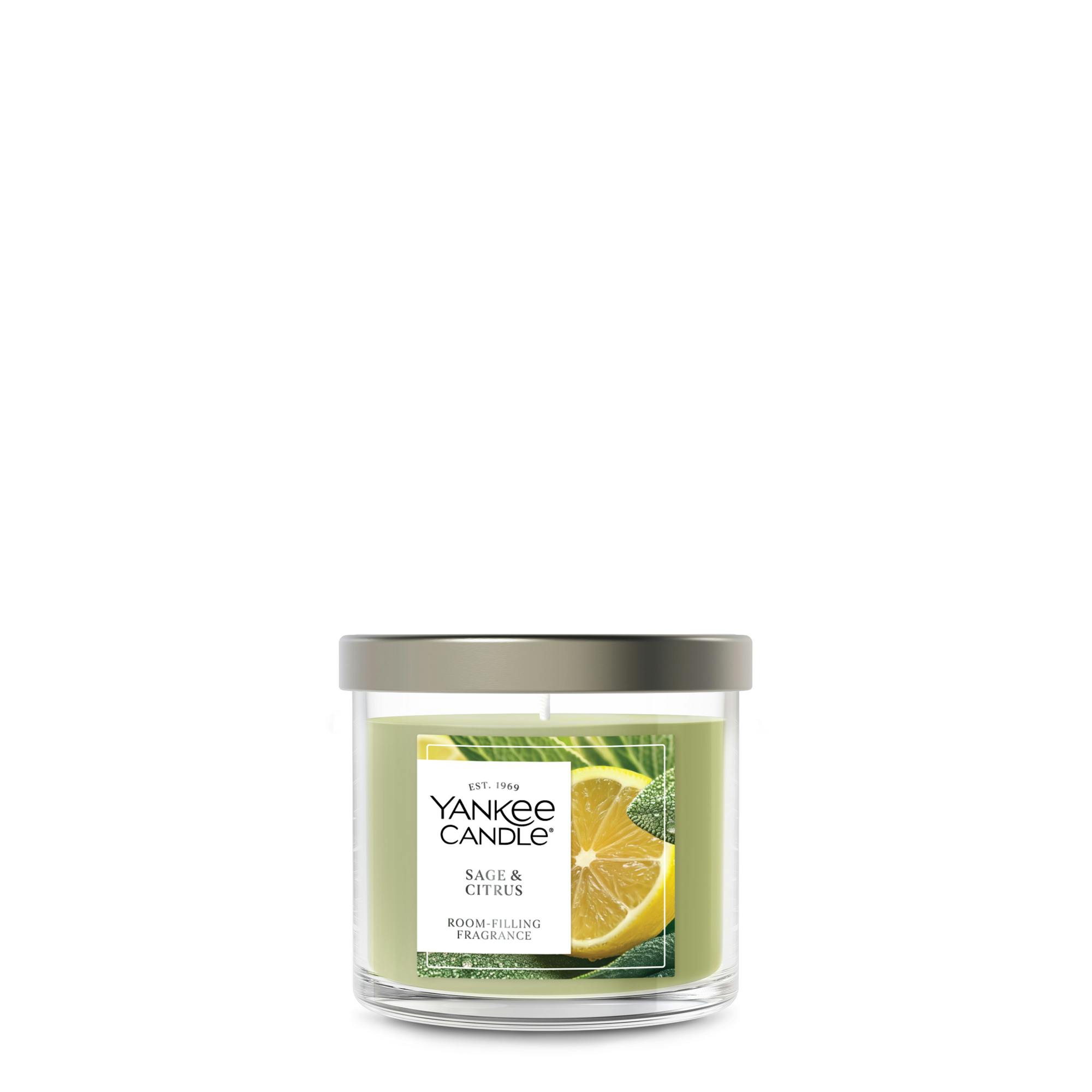 Yankee Candle Sage And Citrus Small Tumbler Candle, 4.3 oz In Yellow