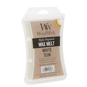 white teak woodwick wax melt