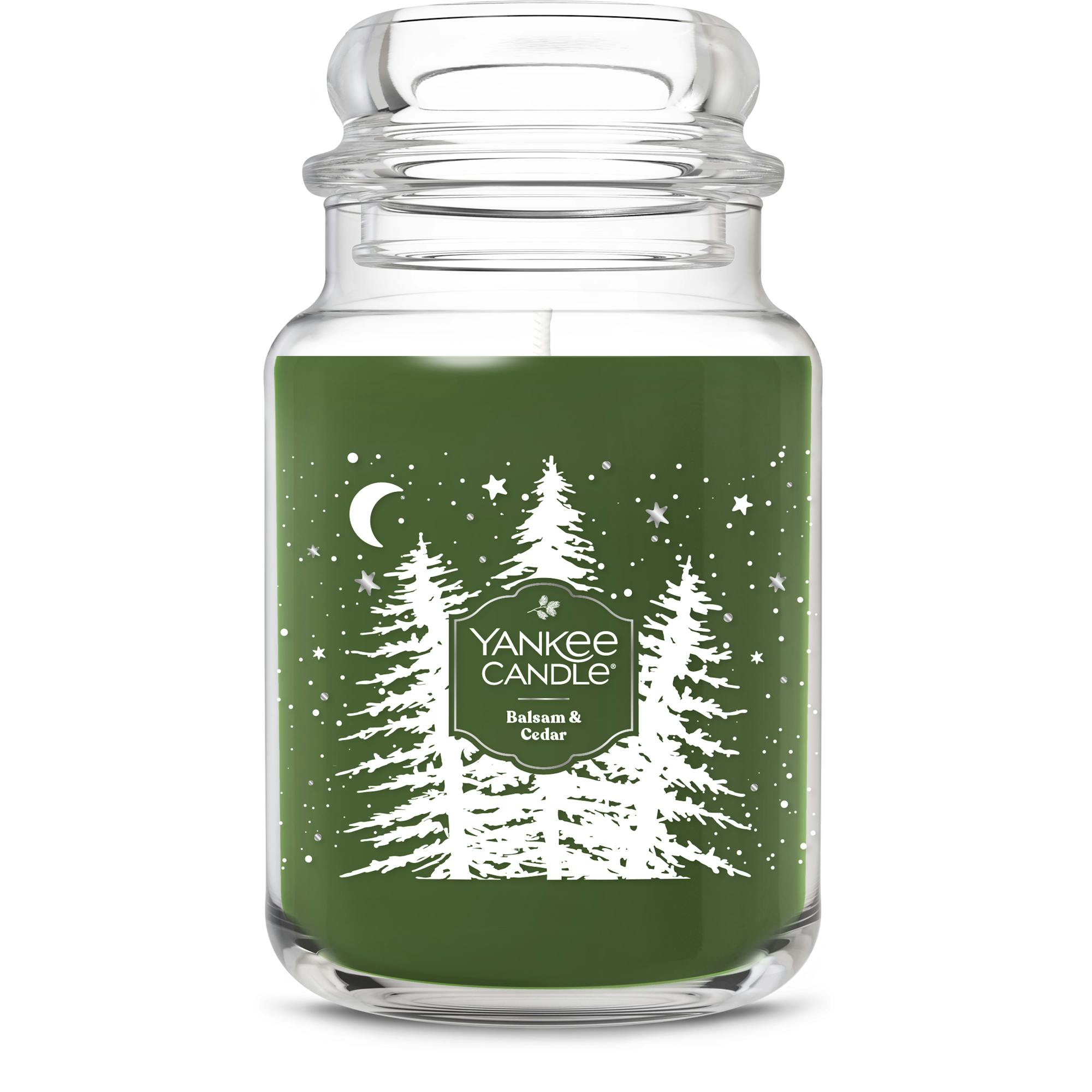Yankee Candle Balsam And Cedar Original Large Jar Candle, 22 oz In Green