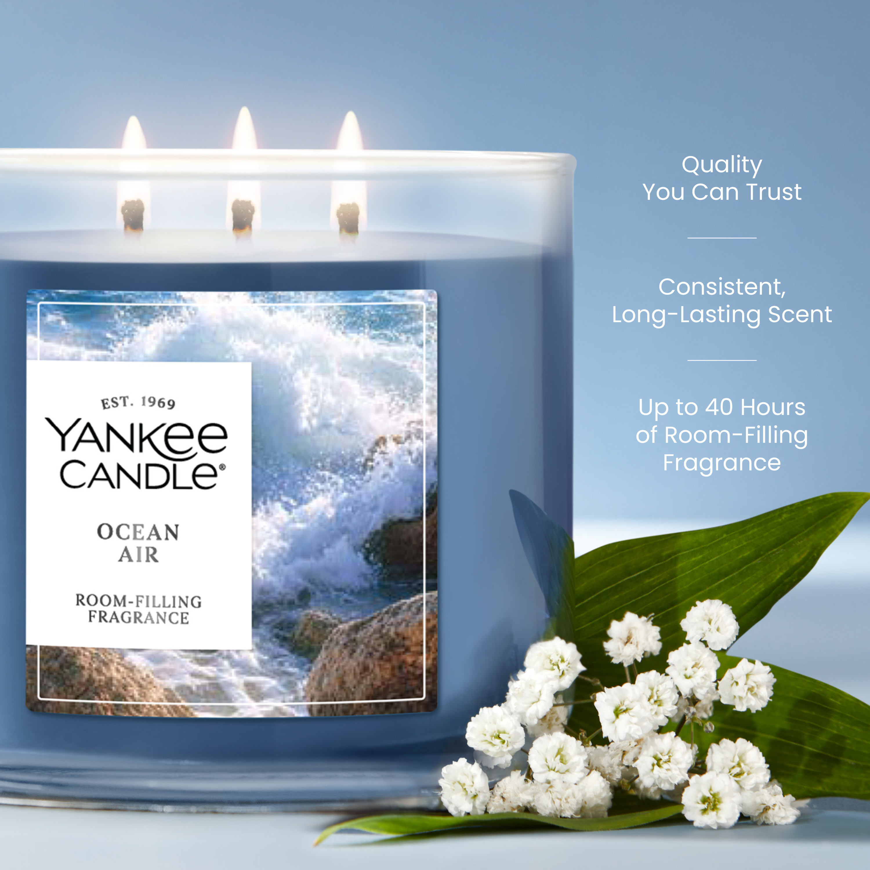 Ocean Air 3-Wick Candle - Thumbnail 3