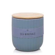 sea minerals minimalist collection medium ribbed jar candle